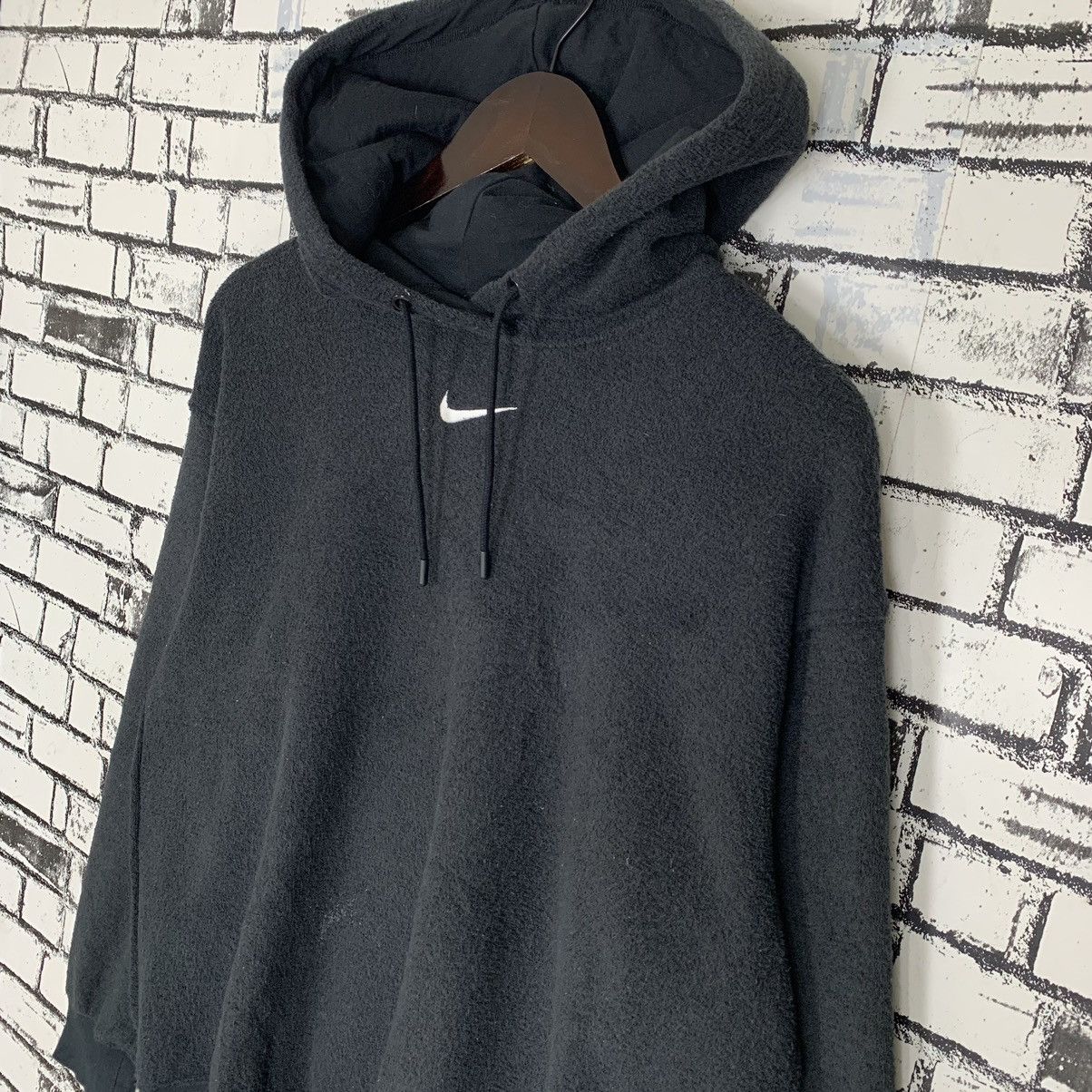 Nike × Vintage Nike Hoodie Nike Pullover Colour Black Sportwear Size US S / EU 44-46 / 1 - 3 Thumbnail