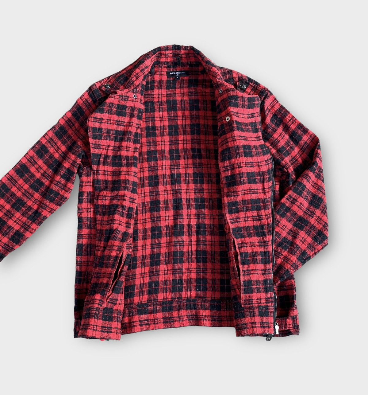 In The Attic In the attic Homme Plaid tartan punk zipper jacket Size M / US 6-8 / IT 42-44 - 4 Thumbnail