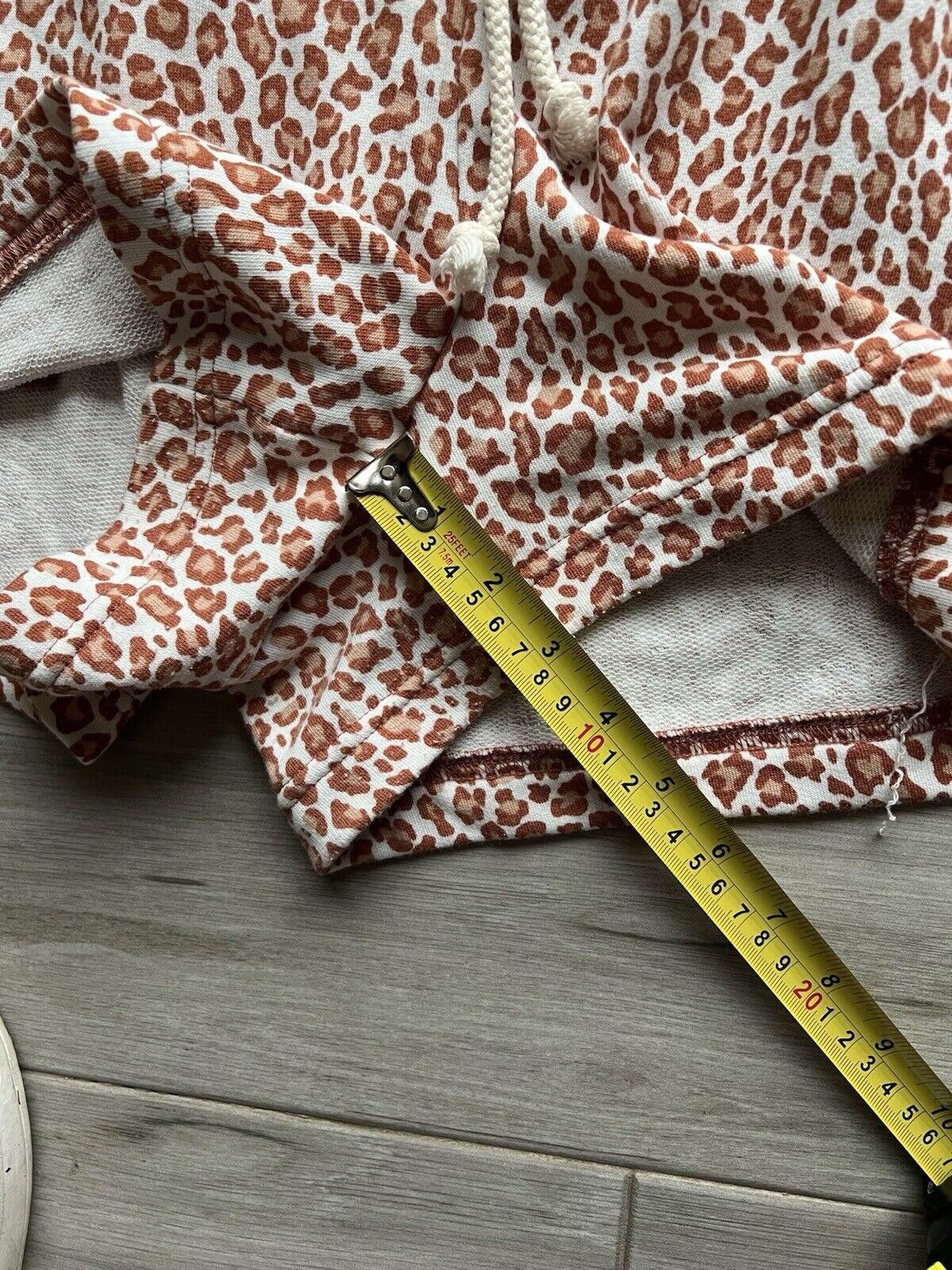 Designer Lou & Grey Leopard Print Terry Shorts Sz M Size 32" / US 10 / IT 46 - 5 Thumbnail