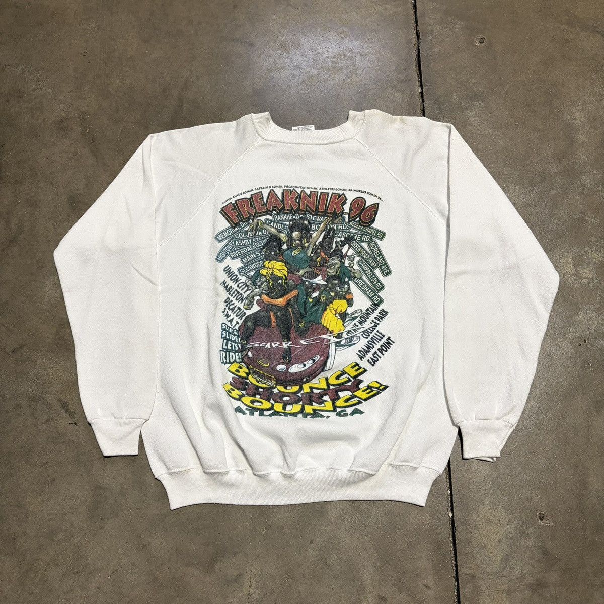 Vintage Vintage 90s 1996 Freaknik Atlanta Georgia Rap Tee Sweatshirt Size US L / EU 52-54 / 3 - 1 Thumbnail
