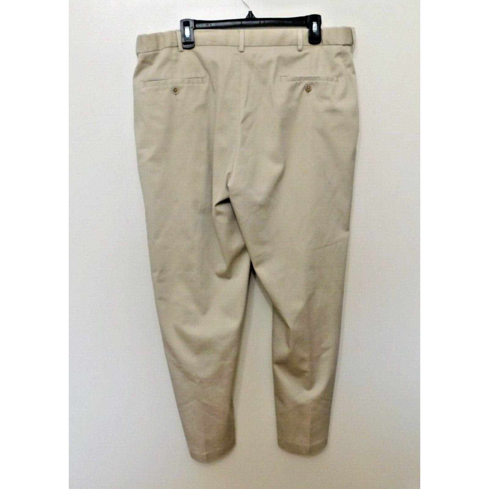 Haggar Haggar Khaki Classic Fit Flat Front No Iron Pants - 38x30 Size US 38 / EU 54 - 2 Thumbnail