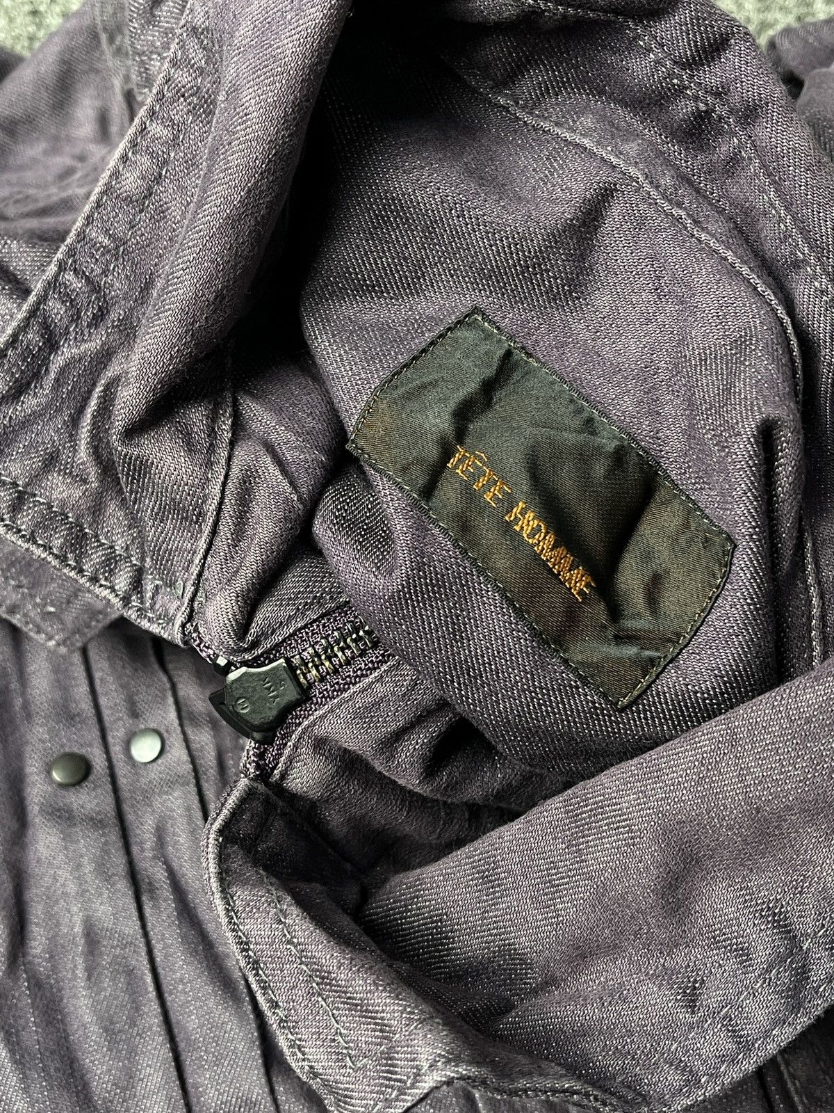 Issey Miyake Tete Homme Issey Miyake Studded Type 2 Denim Jacket Size US M / EU 48-50 / 2 - 7 Thumbnail
