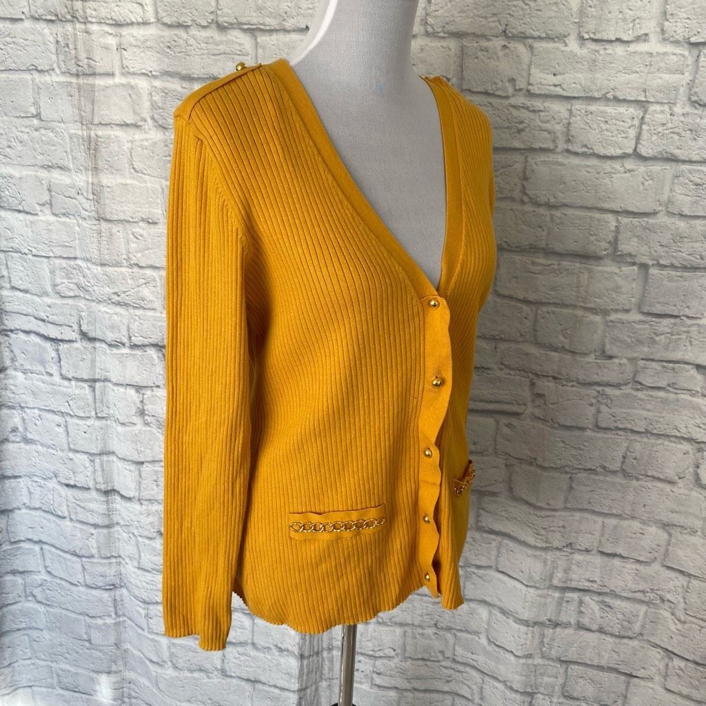 Other Peter Nygard women M 10-12 button from v-neck Longsleeve car Size M / US 6-8 / IT 42-44 - 11 Thumbnail