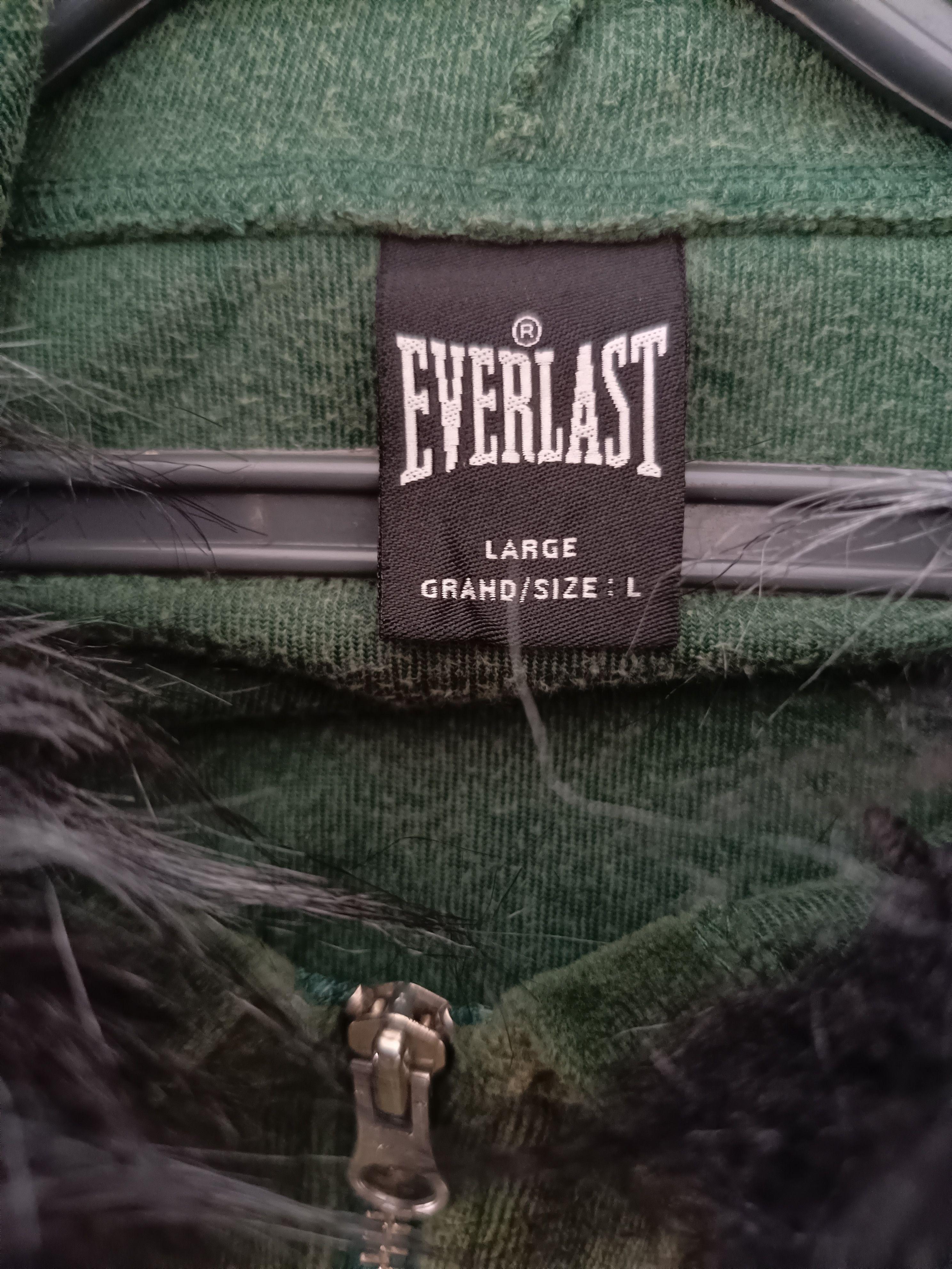 Hysteric Glamour 2000's Everlast Fur Faux Velour Hoodie Rust Green Size US L / EU 52-54 / 3 - 7 Thumbnail