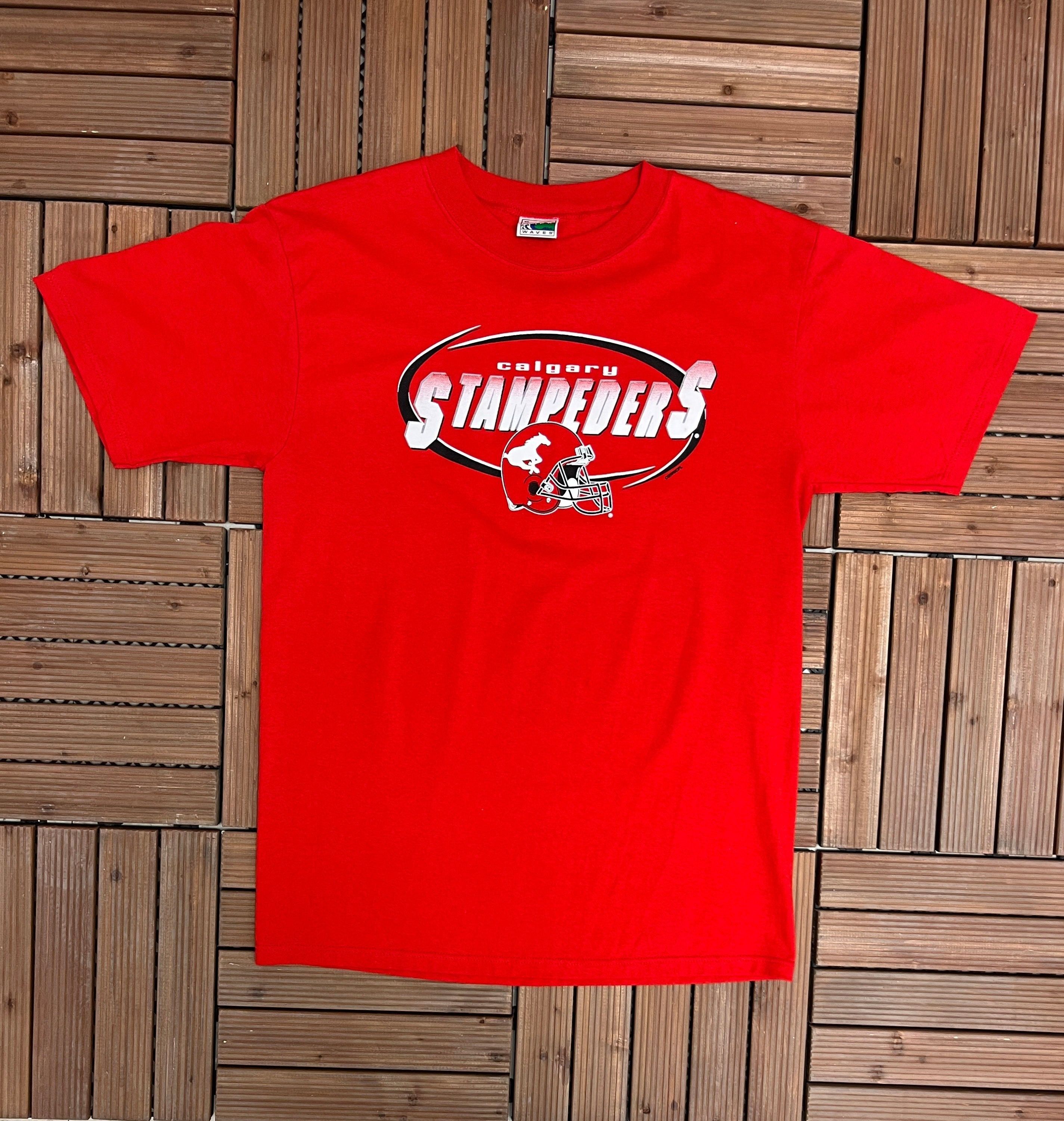 Vintage Calgary Stampeders Vintage Red T-Shrit Tee Size US M / EU 48-50 / 2 - 1 Thumbnail