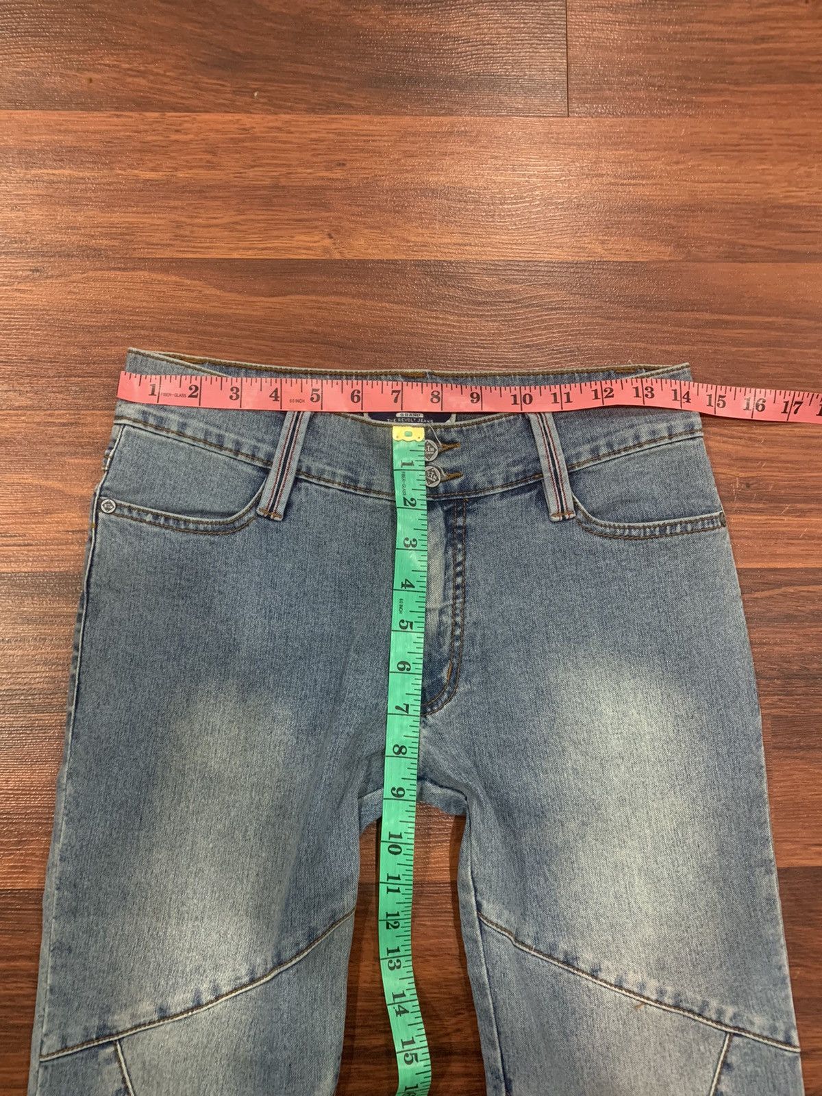 If Six Was Nine X-TM Lace Up Flared Strecthable Jeans Size 29" - 5 Thumbnail