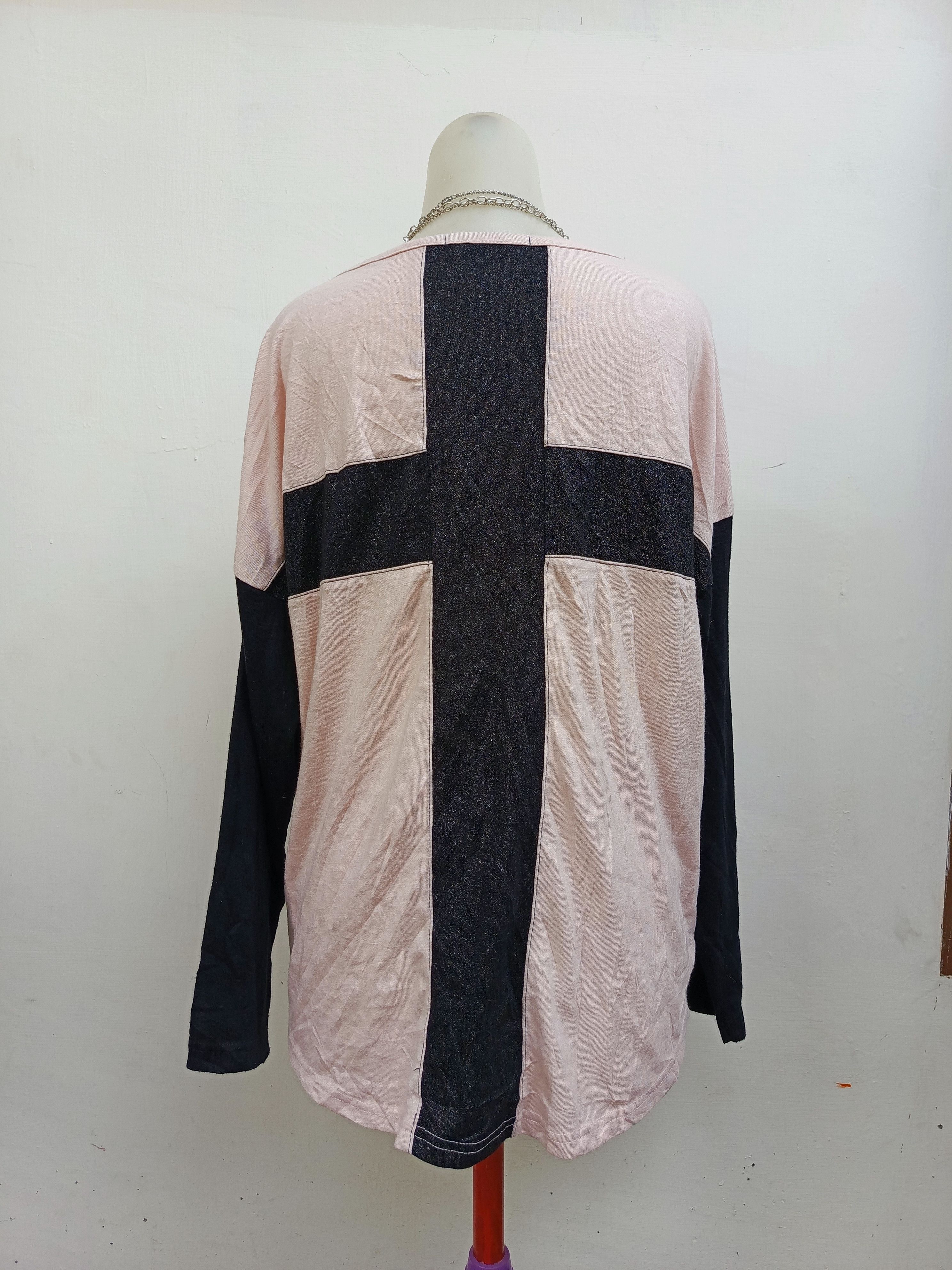 Japanese Brand Sureve Long Sleeve Tee Bold Cross Design Size M / US 6-8 / IT 42-44 - 4 Thumbnail