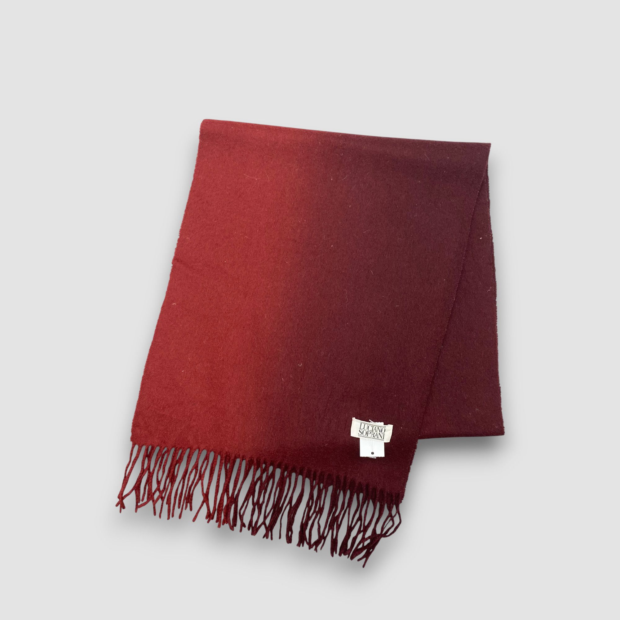 Japanese Brand Vintage Luciano Soprani Scarf Muffler Wool Winter Scarves Size ONE SIZE - 3 Thumbnail