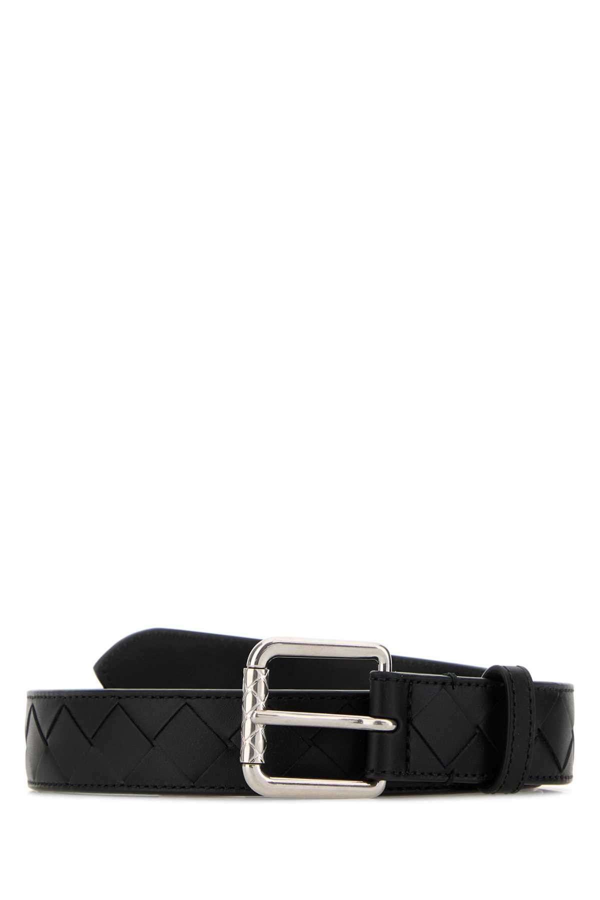 Bottega Veneta Black Leather Belt Size ONE SIZE - 1 Thumbnail