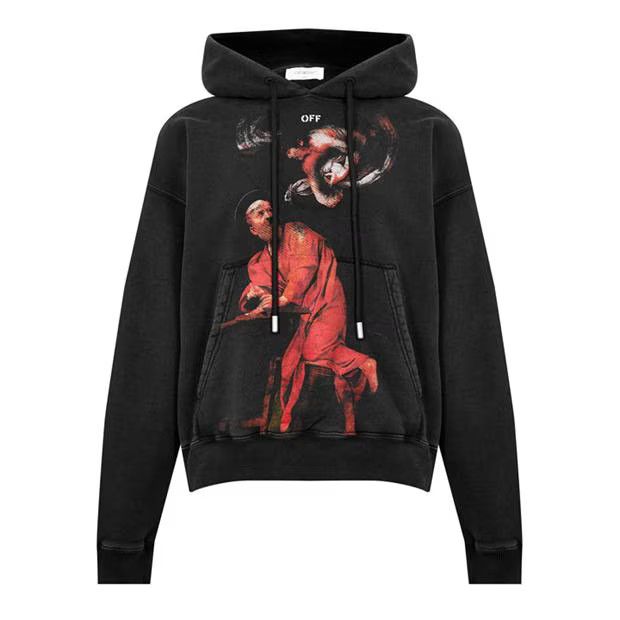 image of Off White O1G2R1Mq0424 Hoodies In Black, Men's (Size Small)