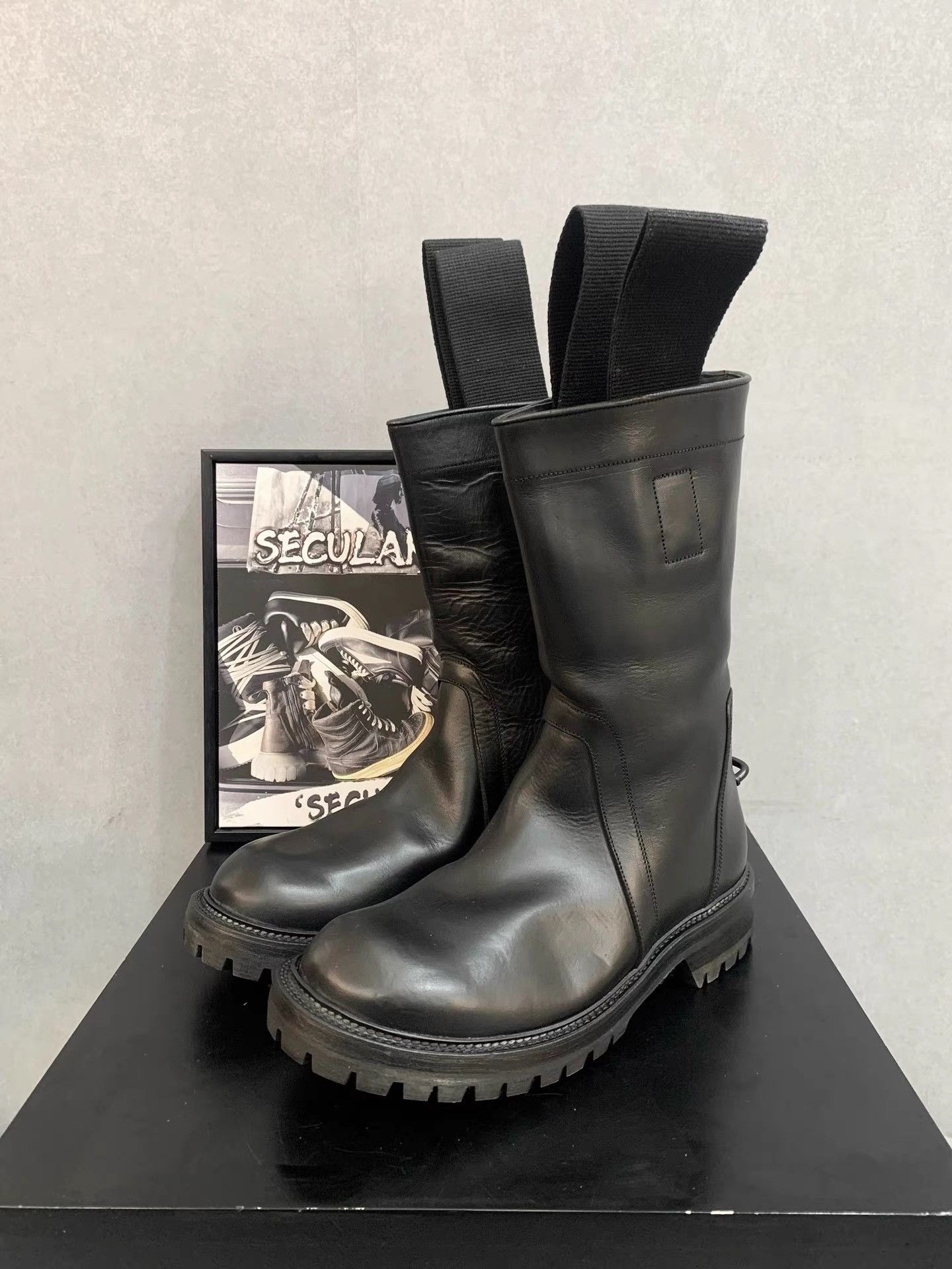 Rick Owens Rick Owens Mainline Iron Ring Platform Chelsea Boots K34 Size US 8 / EU 41 - 2 Thumbnail