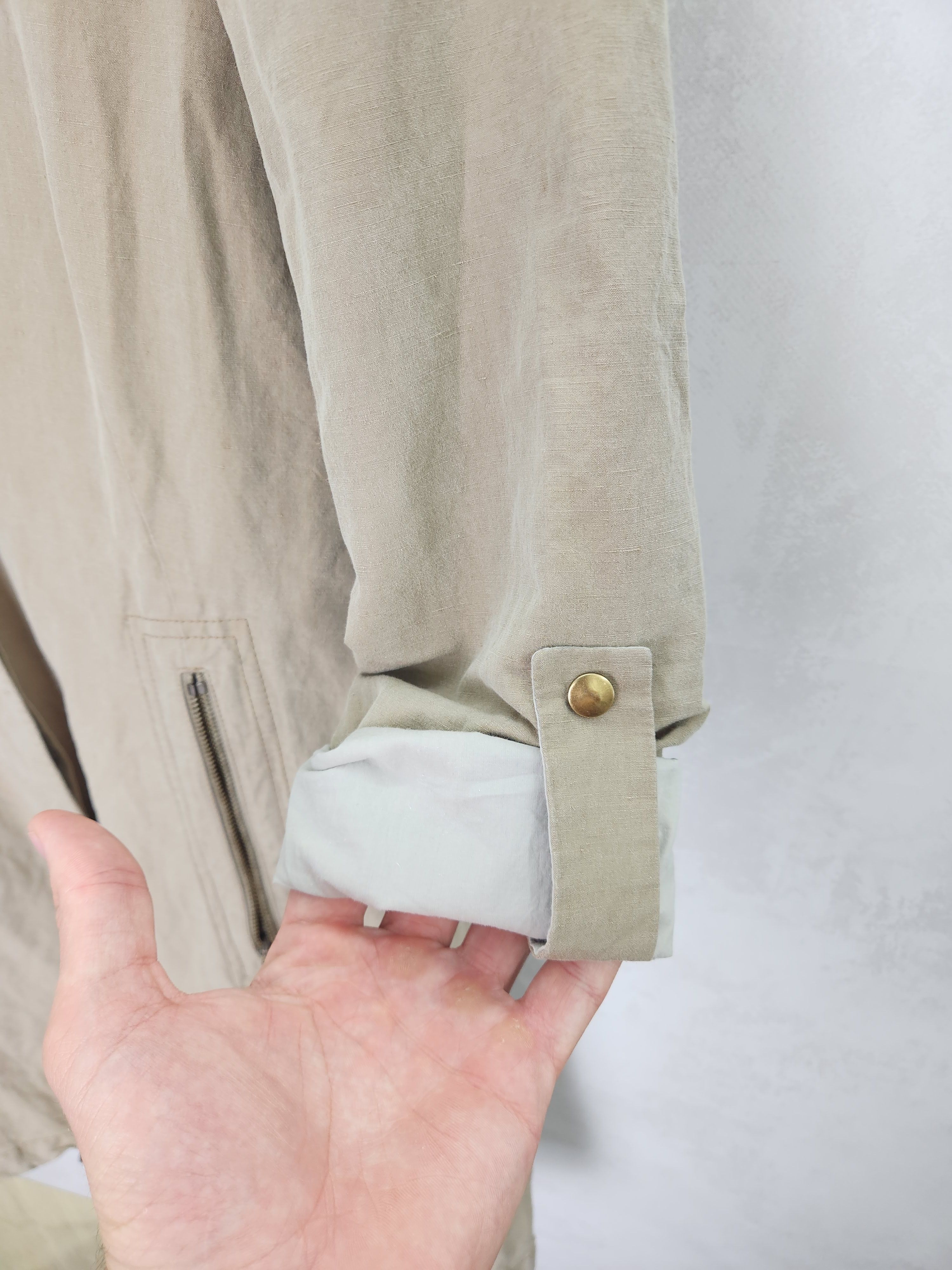 Brunello Cucinelli Brunello cucinelli cotton beige jacket button ups size L Size L / US 10 / IT 46 - 12 Thumbnail