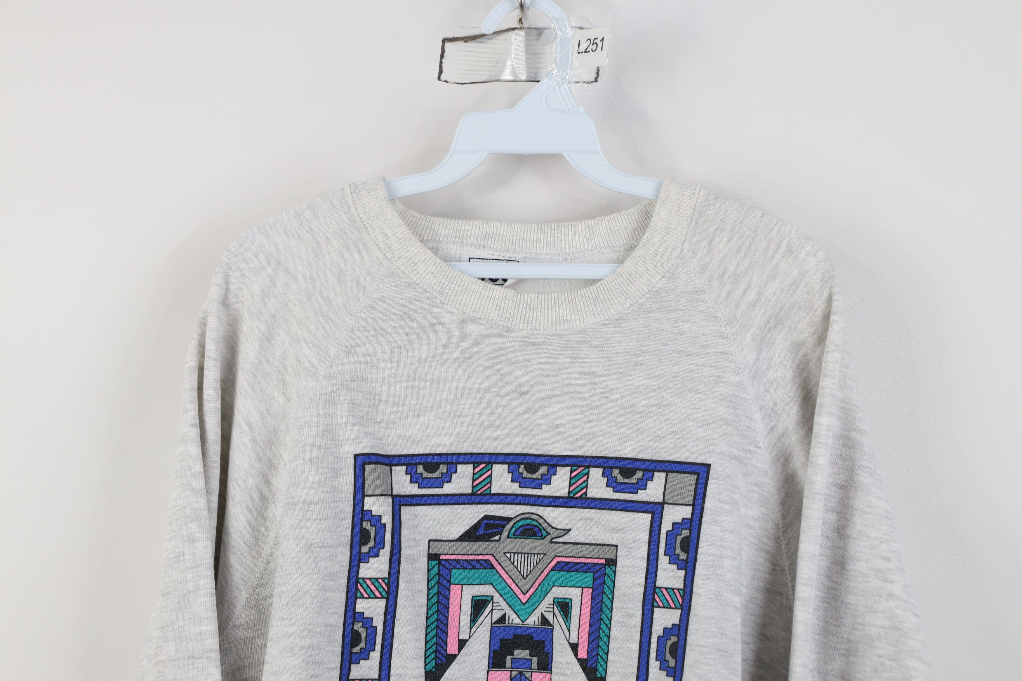 Vintage Vintage 90s Streetwear Southwestern Tribal Sweatshirt Size XXL / US 16-18 / IT 52-54 - 2 Thumbnail