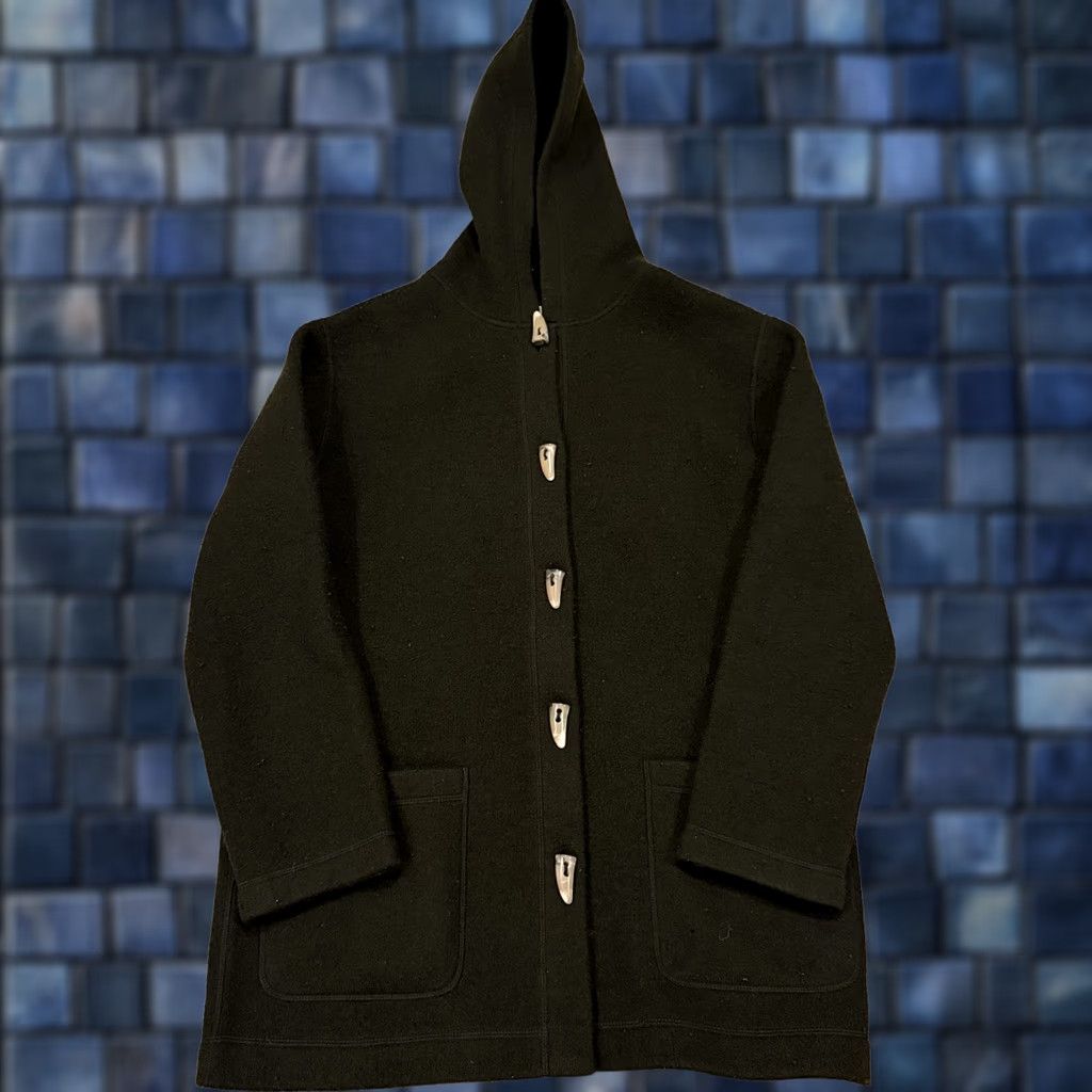 Jones New York VINTAGE Jones New York Sport Jacket M Wool Hooded Toggle Button Winter Green Womens Size M / US 6-8 / IT 42-44 - 1 Thumbnail
