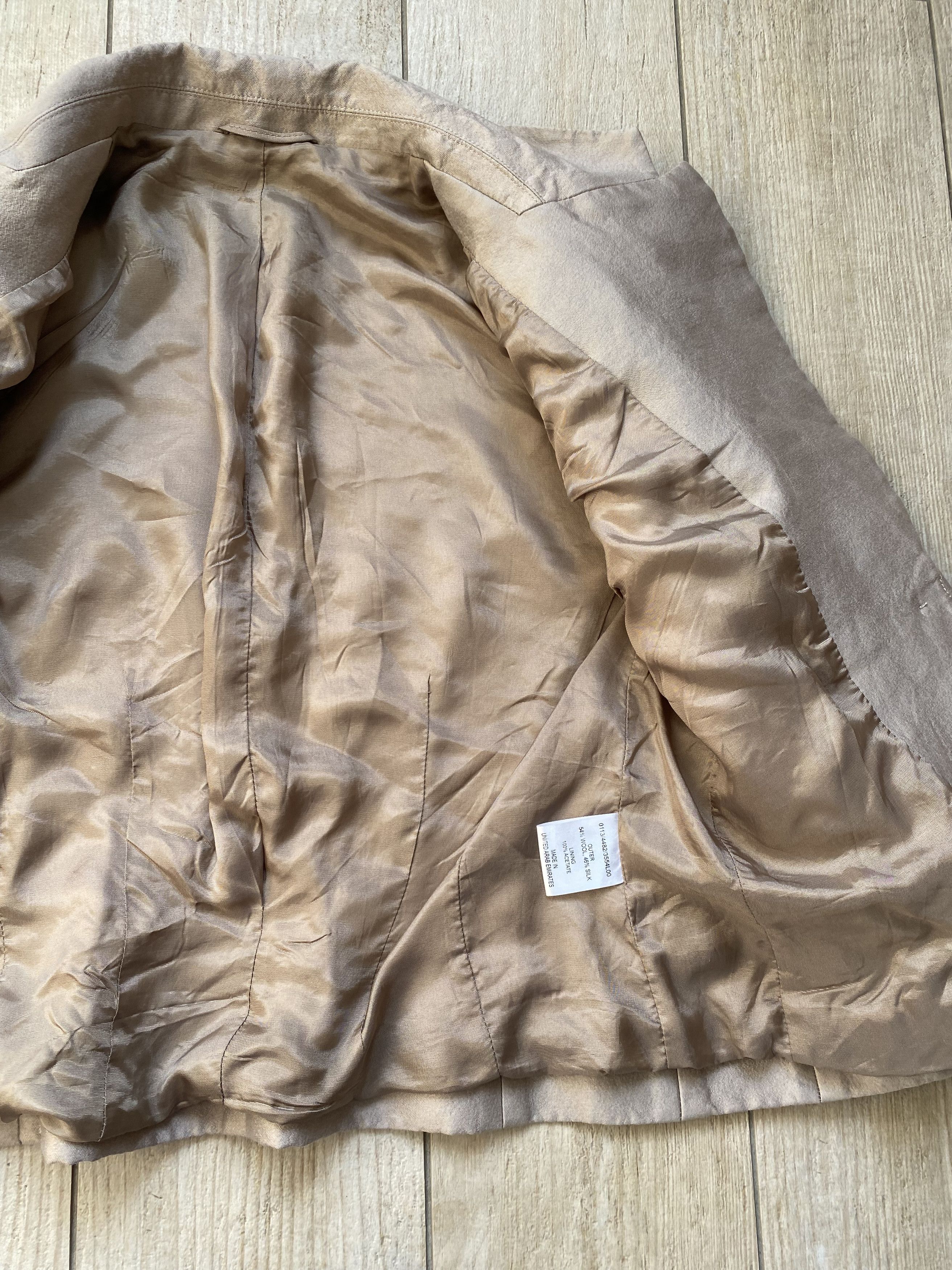 Designer × Vintage Silk-Wool Blazer, UAE Made, Women’s S-M, Elegant Pinkish Size M / US 6-8 / IT 42-44 - 4 Thumbnail