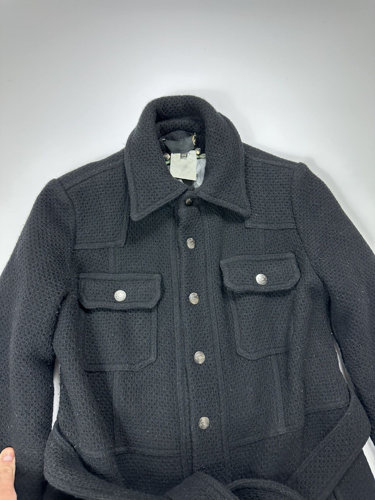 Just Cavalli Just Cavalli Heavy Coat Button Black 44 IT Size M / US 6-8 / IT 42-44 - 6 Thumbnail