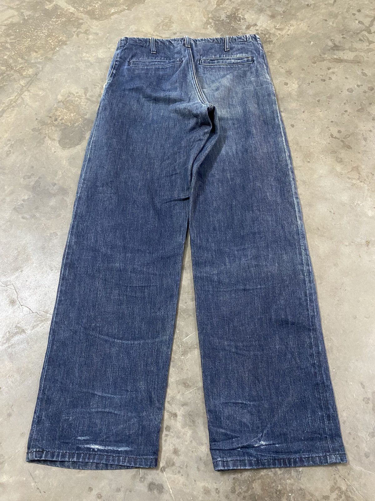 Jean × Vintage Baggy Jeans Selvedge by Cone Denim @203 Size US 32 / EU 48 - 6 Thumbnail