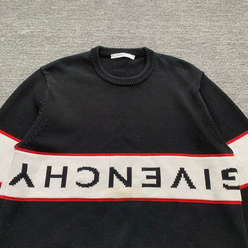Givenchy Givenchy Black Big Logo Sweater Size US XL / EU 56 / 4 - 3 Thumbnail