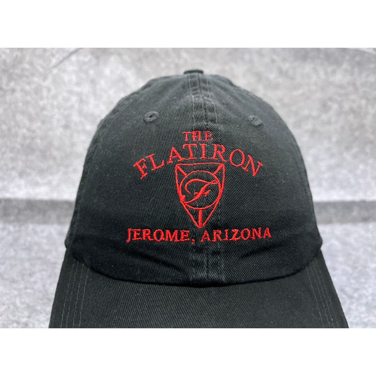 Vintage Bayside Baseball Cap Adjustable Hat for Men - One Size - Black Red - Outdoor Logo Cafe Size ONE SIZE - 2 Thumbnail