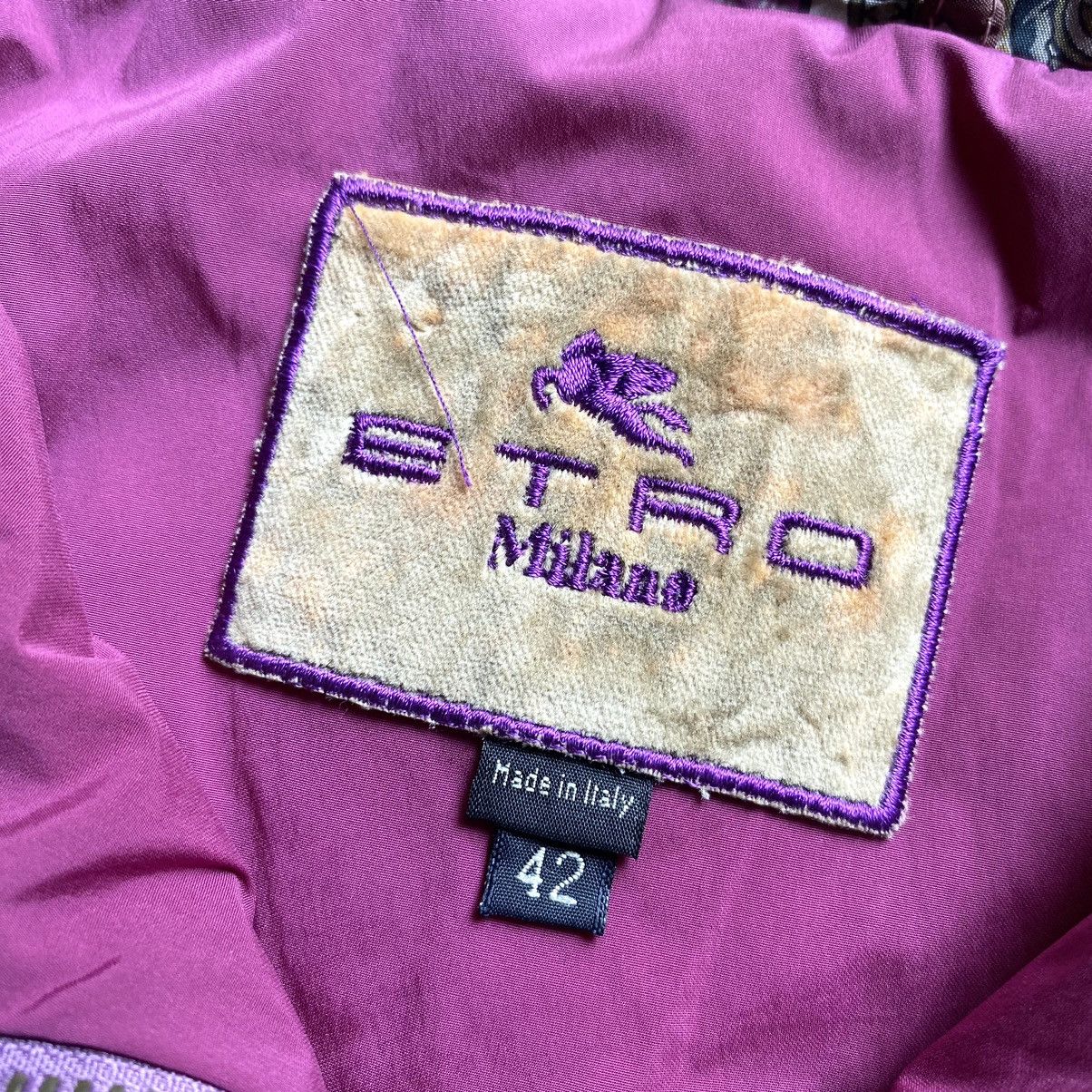 Etro × Vintage 🔥RARE🔥 Etro milano paisley jacket Size S / US 4 / IT 40 - 7 Thumbnail
