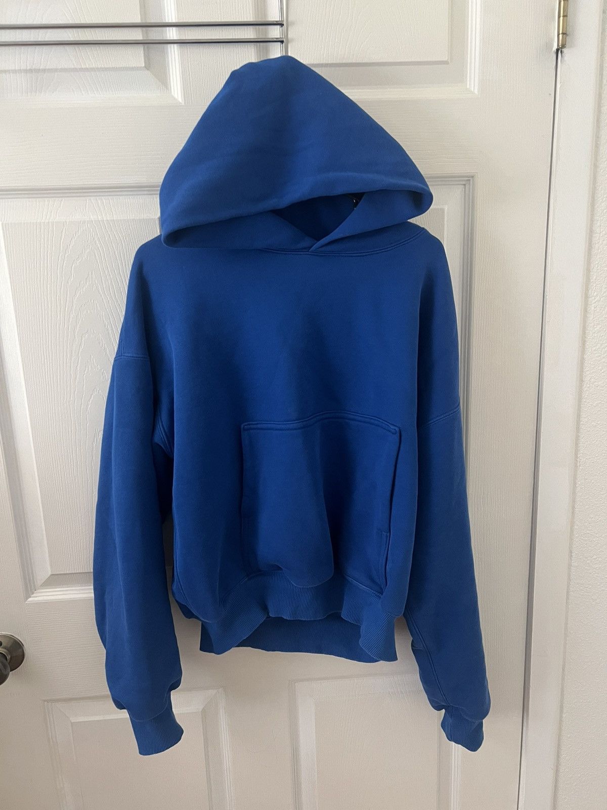 Blue Yeezy Gap hoodie