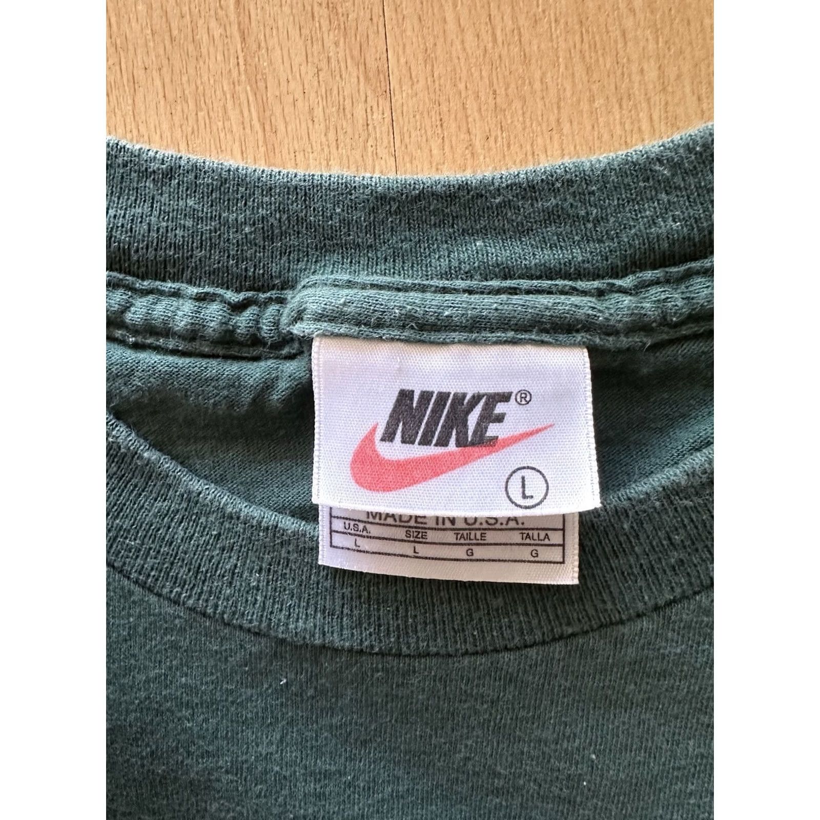 Nike VINTAGE Nike Lipton Championships RADO Swoosh Tee MEN L Green 90s Graphic Cotton T-Shirt Mens Size US L / EU 52-54 / 3 - 5 Thumbnail