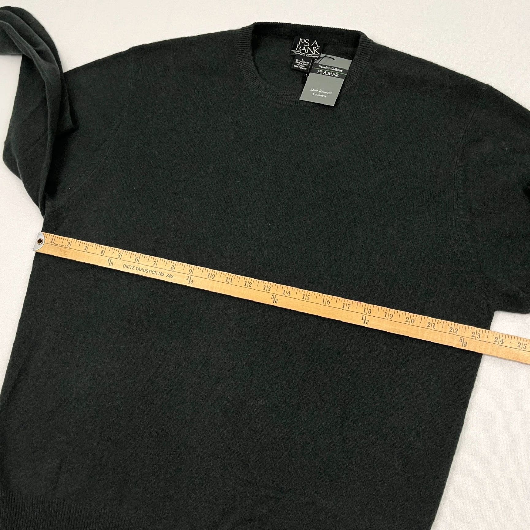 Jos. A. Bank Jos A Bank Travelers Collection Cashmere Sweater Mens L Dark Green Crewneck NEW Size US L / EU 52-54 / 3 - 4 Thumbnail