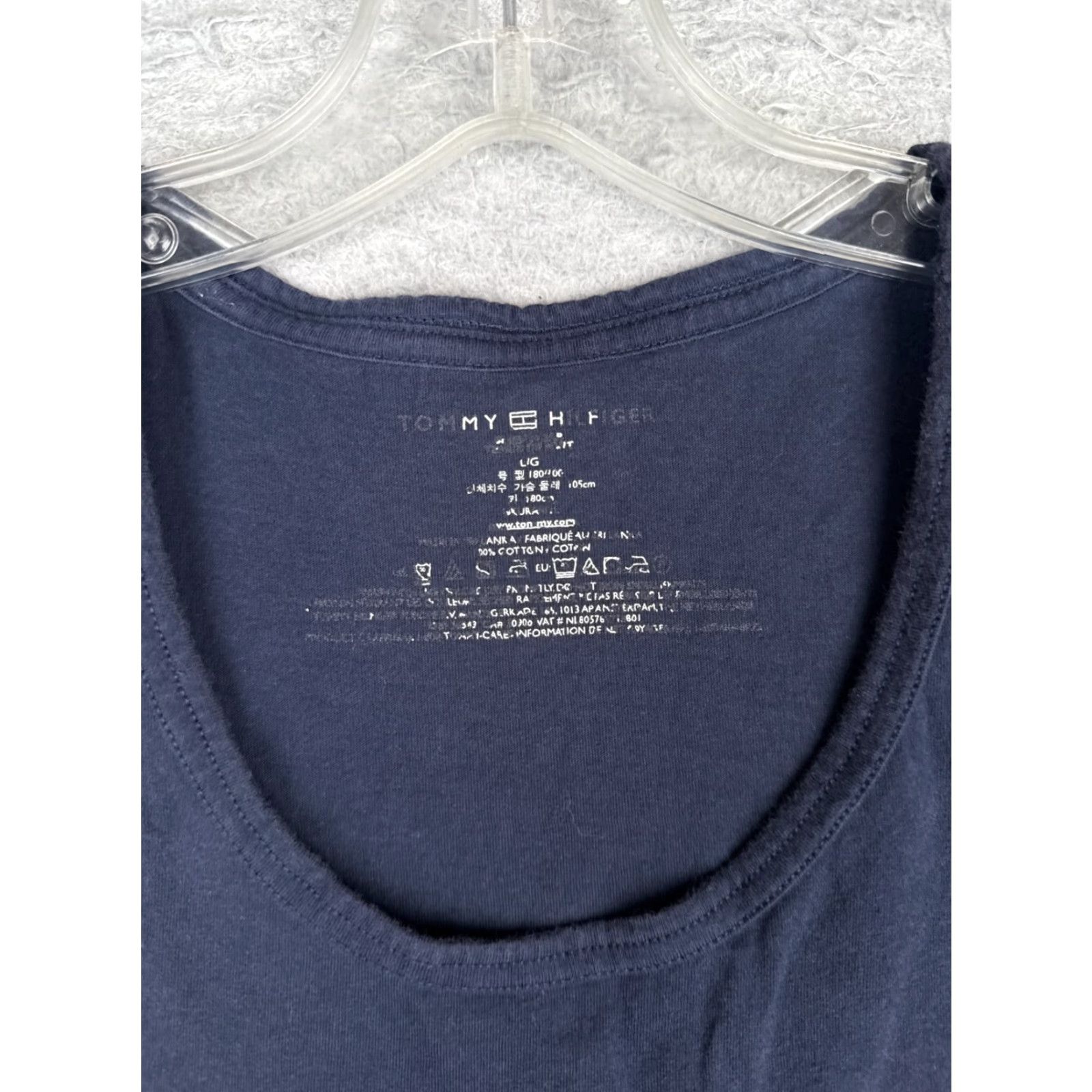 Tommy Hilfiger Tommy Hilfiger Jeans Shirt Women L Blue Tank Sleeveless Scoop Neck Cotton Size L / US 10 / IT 46 - 6 Thumbnail