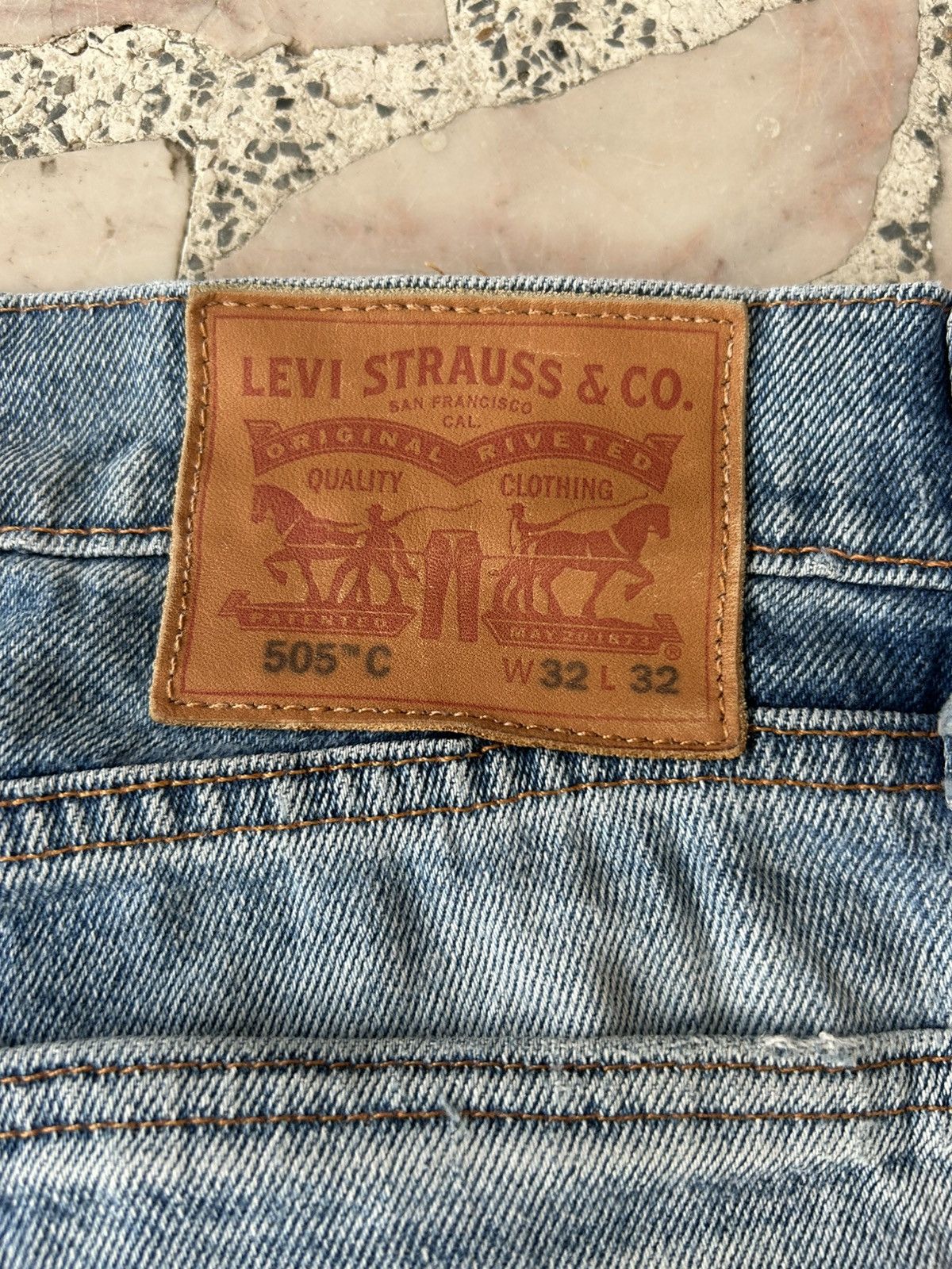 Levi's Levis 505 Ripped Jeans Size US 32 / EU 48 - 12 Thumbnail