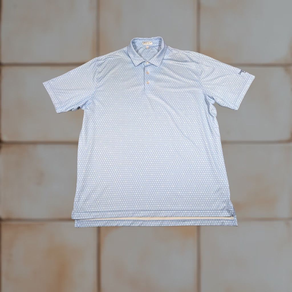 Peter Millar Peter Millar Polo Shirt Mens XL Blue Skull Summer Comfort Desert Willow Golf Mens XL Polo Shirt Golf Skull Desert Willow Blue Size US XL / EU 56 / 4 - 1 Thumbnail