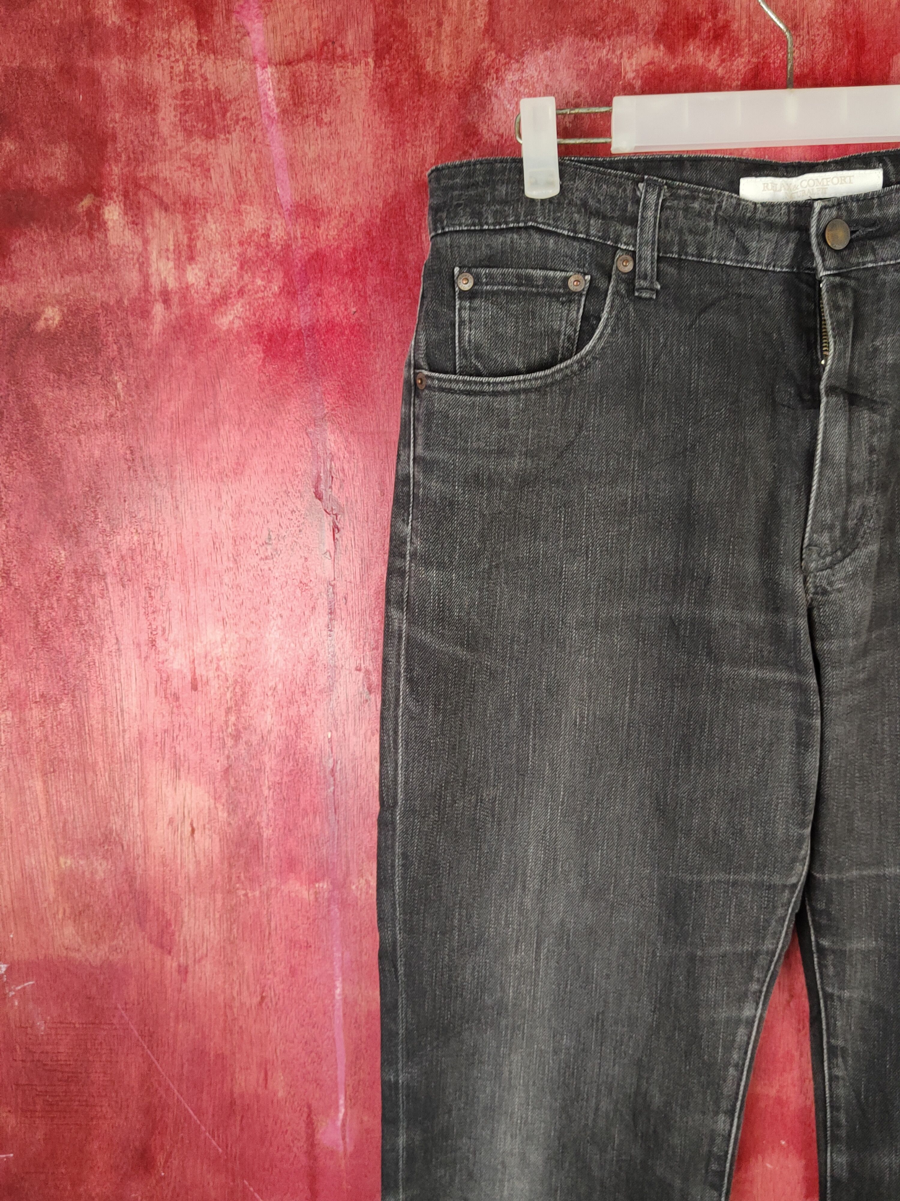 Japanese Brand Uniqlo Blue Faded Distressed Ripped Jeans #S1701 Size US 33 - 4 Thumbnail