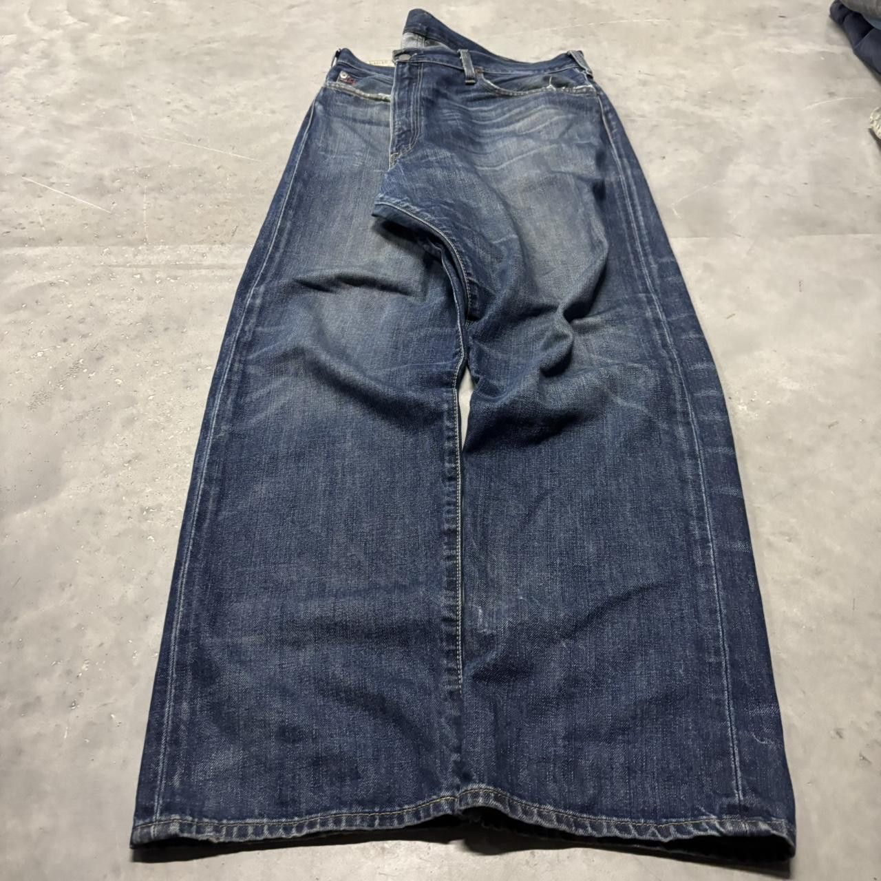 Polo Ralph Lauren × Vintage Crazy Vintage Y2K/2000s Baggy Grunge Dark Wash Polo Ralph Lauren Skater Denim Jeans! Size US 38 / EU 54 - 3 Thumbnail