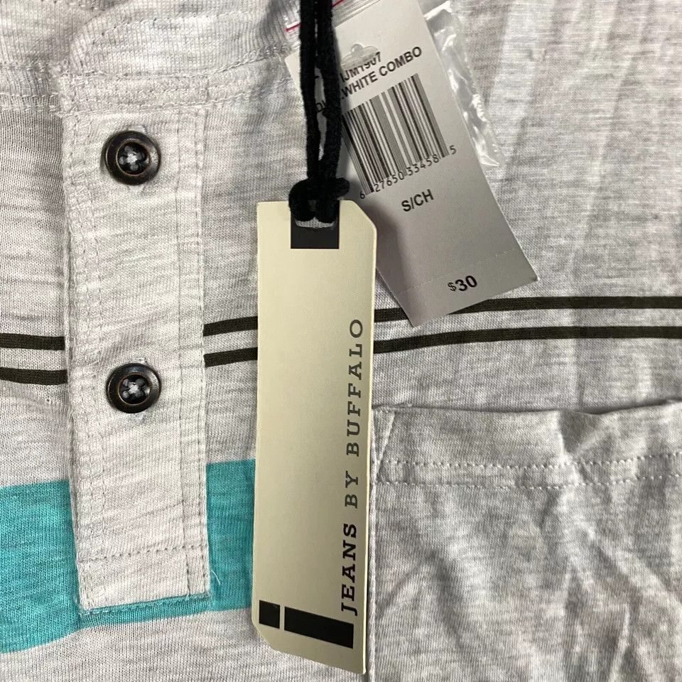 Other I Jeans by Buffalo T-Shirt Men's Small Henley NWD Cotton S Size US S / EU 44-46 / 1 - 4 Thumbnail