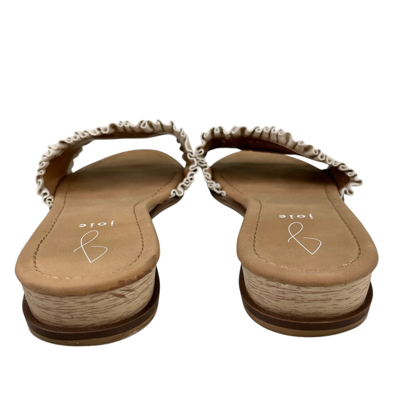 Joie Joie Eidel Canvas Ruffle Cream Flat Slide Sandals 8 Size US 8 / IT 38 - 7 Thumbnail