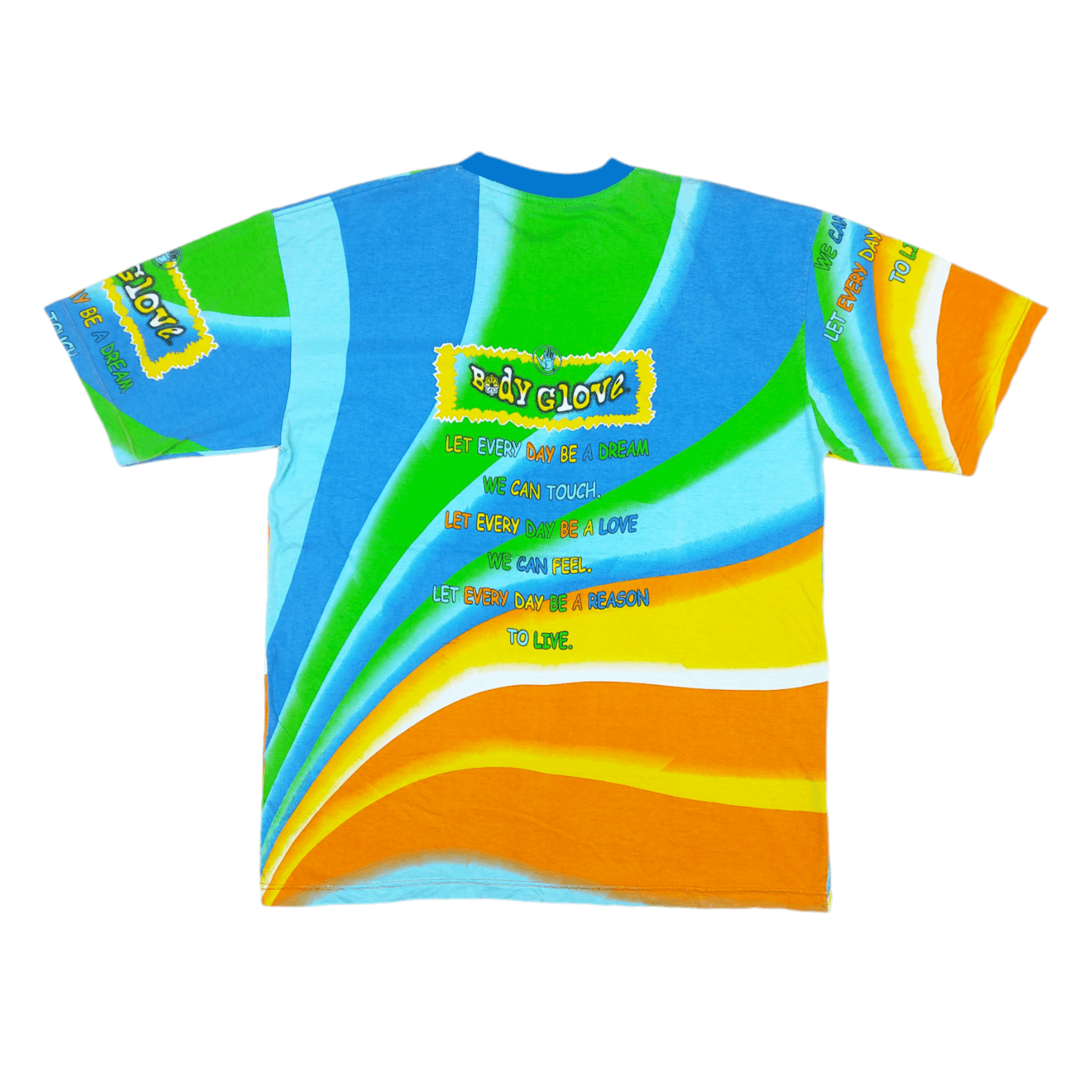 Body Glove × Vintage Vintage 80s Body Glove All Over Print Double-Sided TEE Size US XL / EU 56 / 4 - 2 Thumbnail
