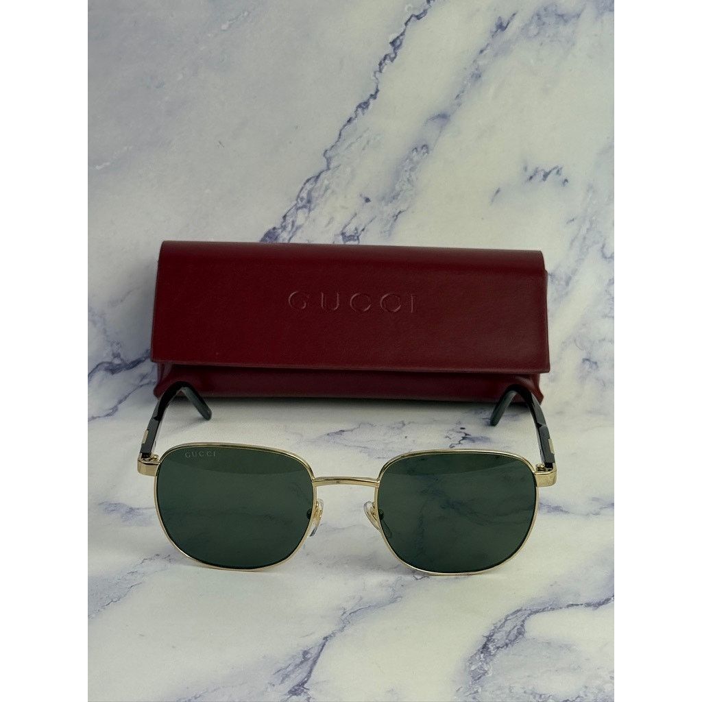 Gucci NEW Gucci GG1799S Gold Round Unisex Sunglasses $545 Size ONE SIZE - 3 Thumbnail