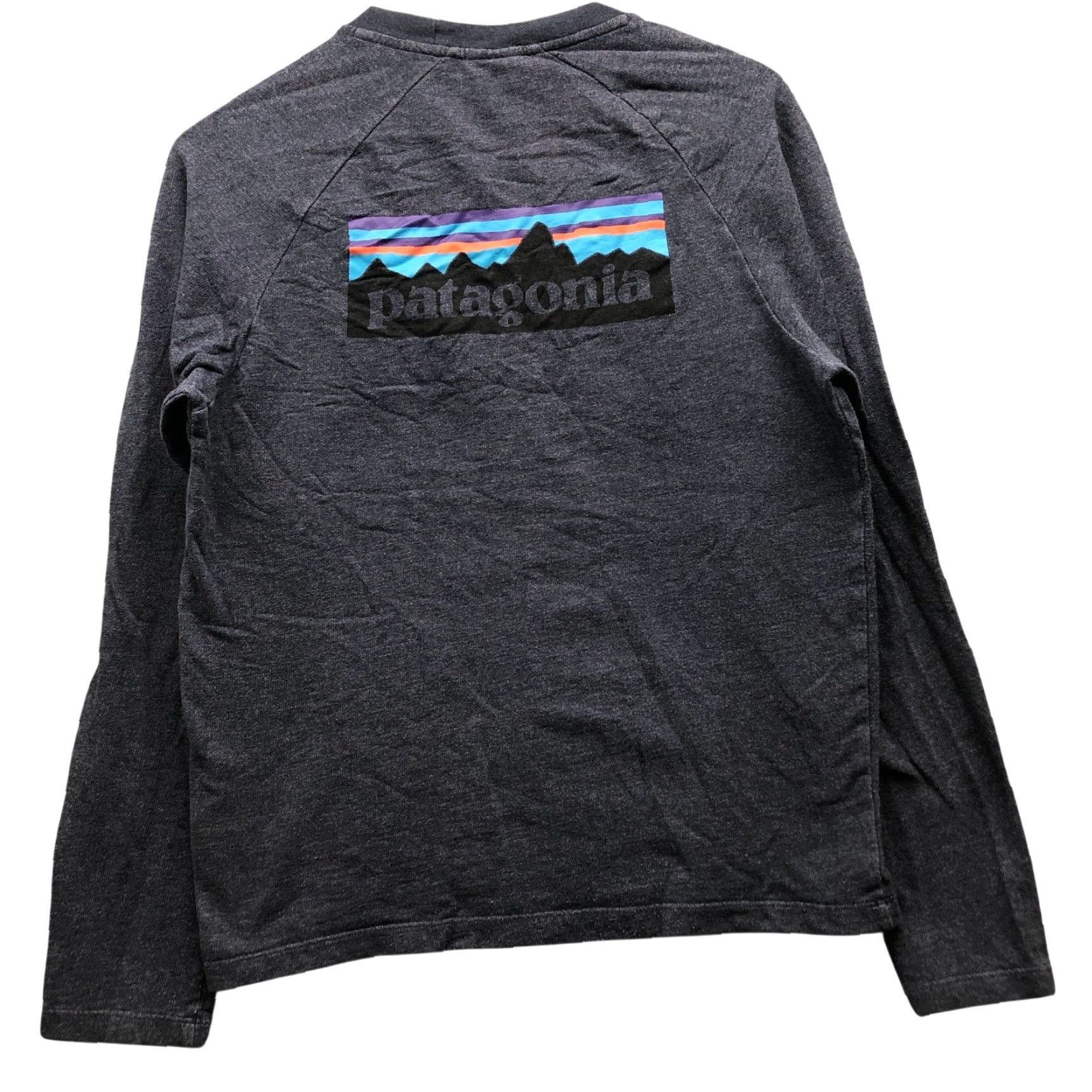 Patagonia Patagonia P-6 Logo Lightweight Crew Sweatshirt Mens S Navy Graphic Print Knit Cotton Blend Regular Fit Crew Neck Long Sleeve Pullover Vintage No Size US S / EU 44-46 / 1 - 4 Thumbnail