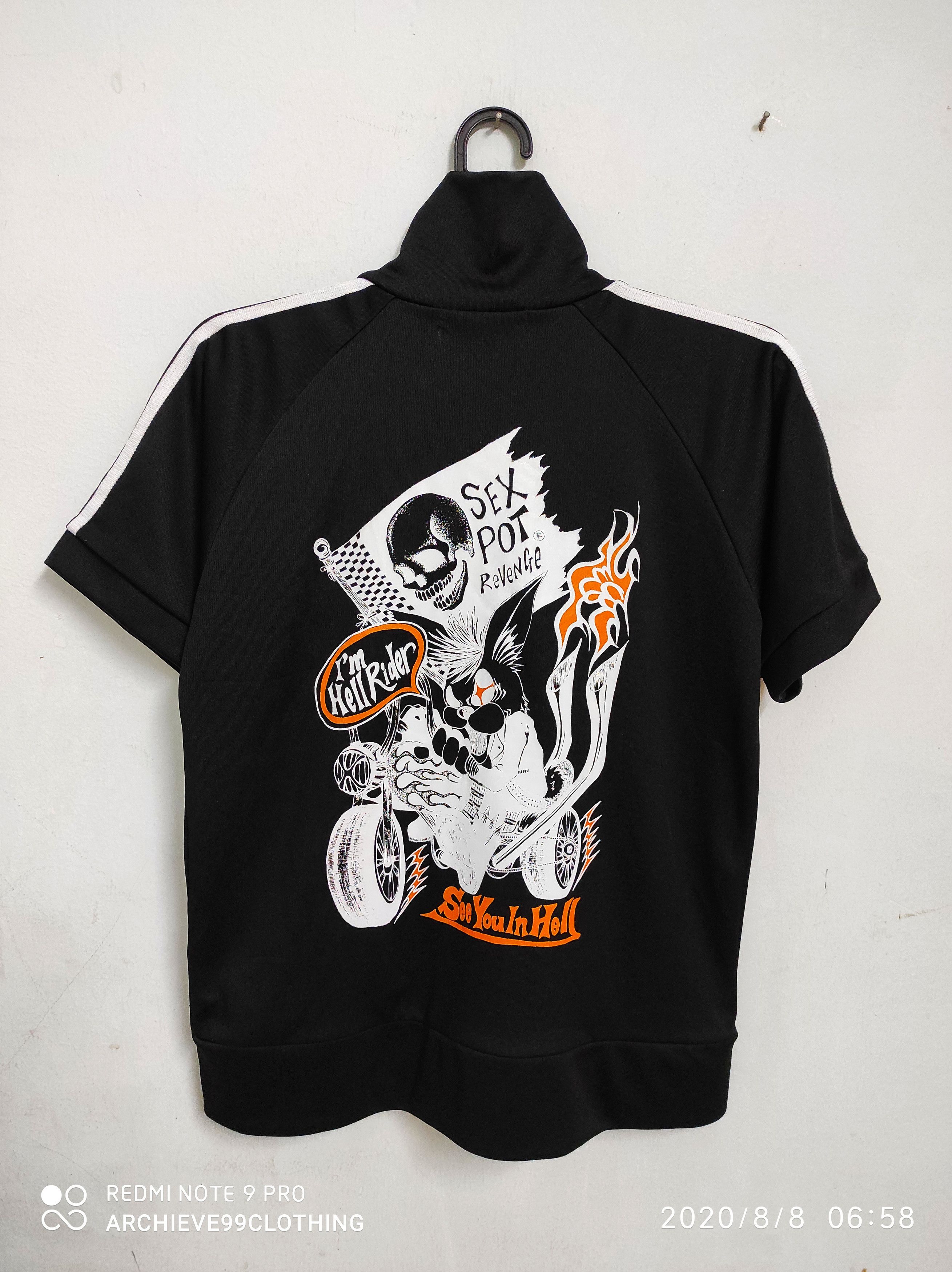 Japanese Brand FW2000 SEX POT REVENGE short sleeve zipper jacket Size US S / EU 44-46 / 1 - 2 Thumbnail