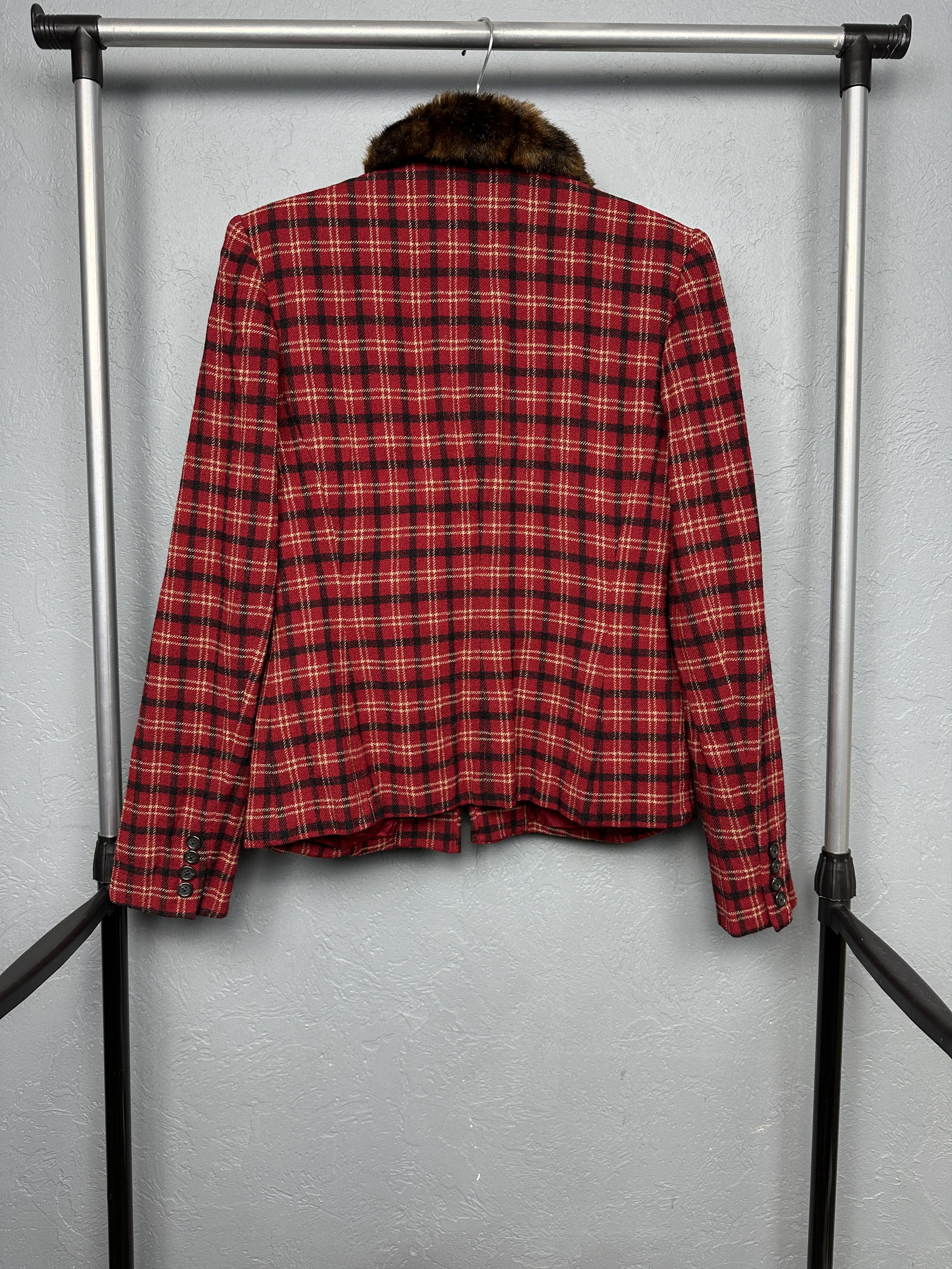 Polo Ralph Lauren Polo Ralph Lauren Vintage Womens Wool Coat Jacket Fur Collar Size M / US 6-8 / IT 42-44 - 6 Thumbnail