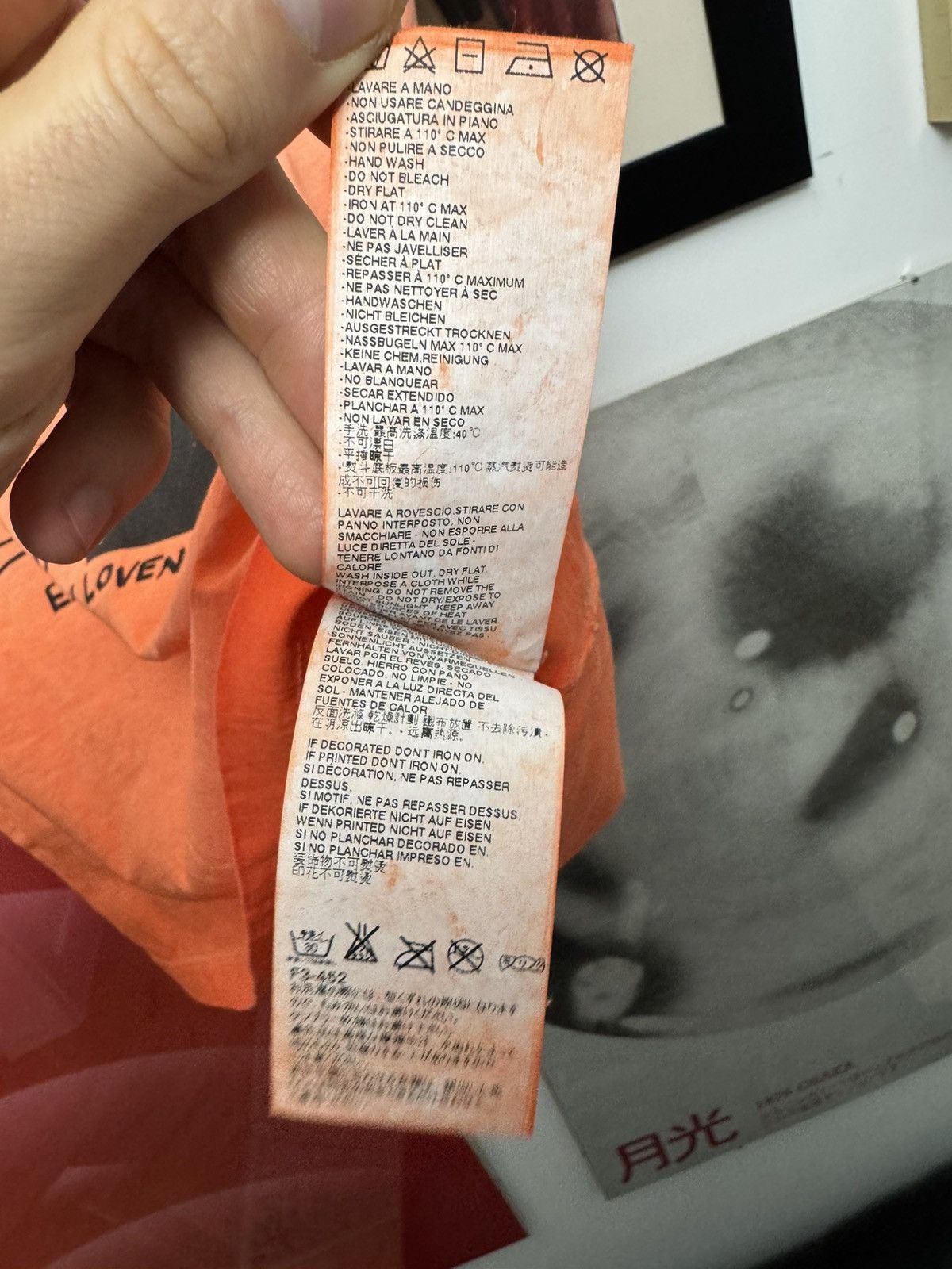 Dsquared2 SS15 Dsquared2 Art Print Designer Orange Tee Basquiat Vibe Size US XXL / EU 58 / 5 - 7 Thumbnail