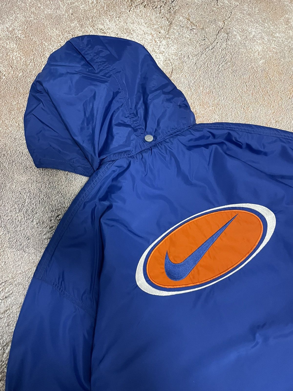 Nike Vintage Nike Big Logo Nylon Drill Jacket Size US M / EU 48-50 / 2 - 3 Thumbnail
