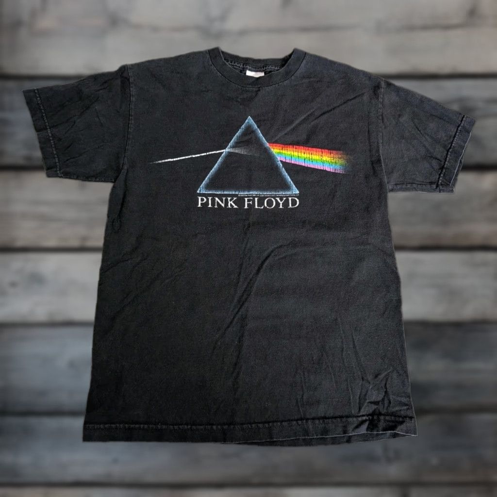 Vintage VINTAGE Pink Floyd Dark Side Of The Moon Black Tee Shirt Medium Rock Band Shirt Mens Womens Size US M / EU 48-50 / 2 - 1 Thumbnail