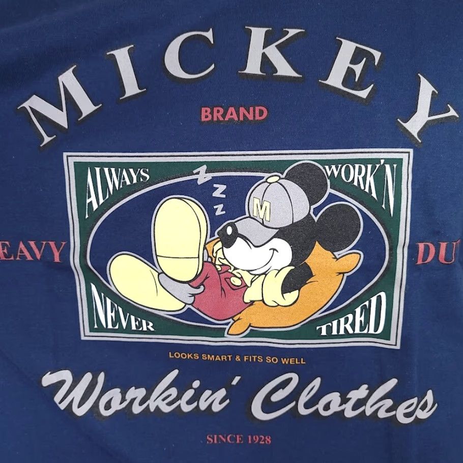 Disney Vintage Mickey Mouse T Shirt Mens Size Medium 90s Workin Disney Made In USA Size US M / EU 48-50 / 2 - 3 Thumbnail