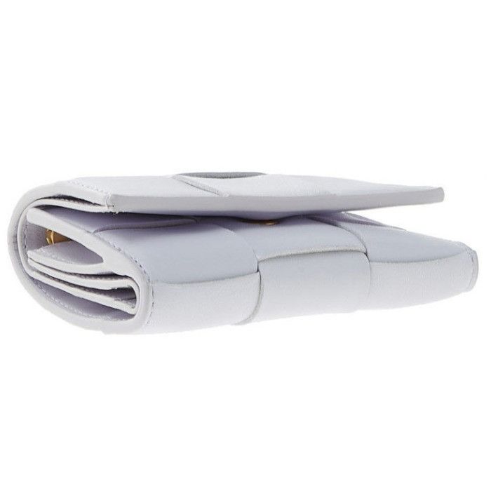 Bottega Veneta o1n1vont1124 Size: OS / Tri-Fold Zip Wallet in White Size ONE SIZE - 2 Thumbnail