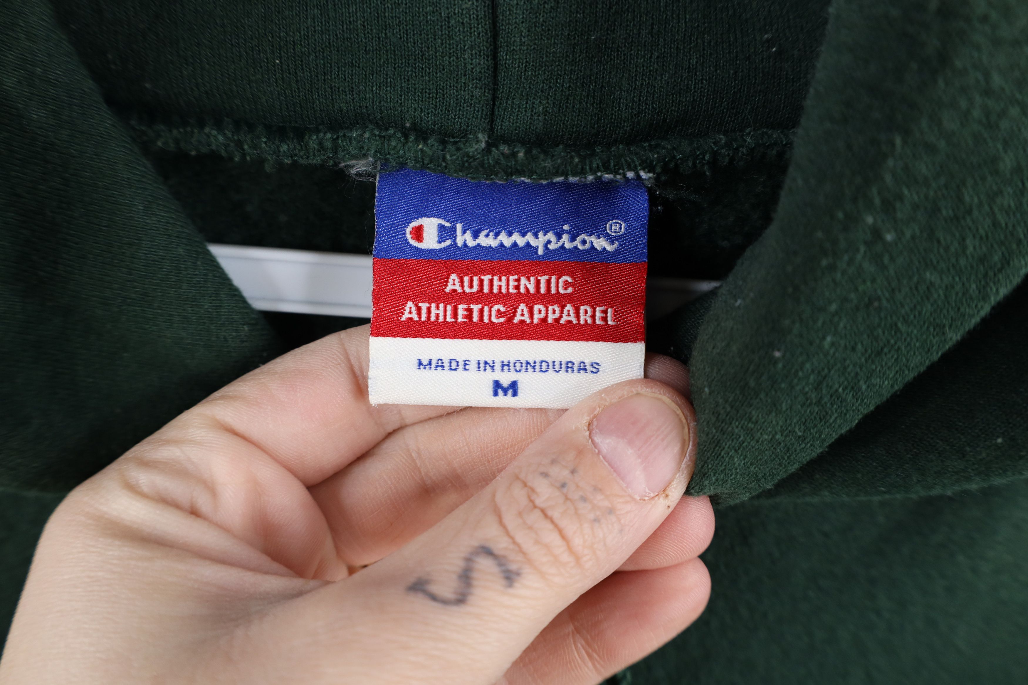 Champion × Vintage Vintage Champion Spell Script Tiffin University Hoodie Green Size US M / EU 48-50 / 2 - 9 Thumbnail