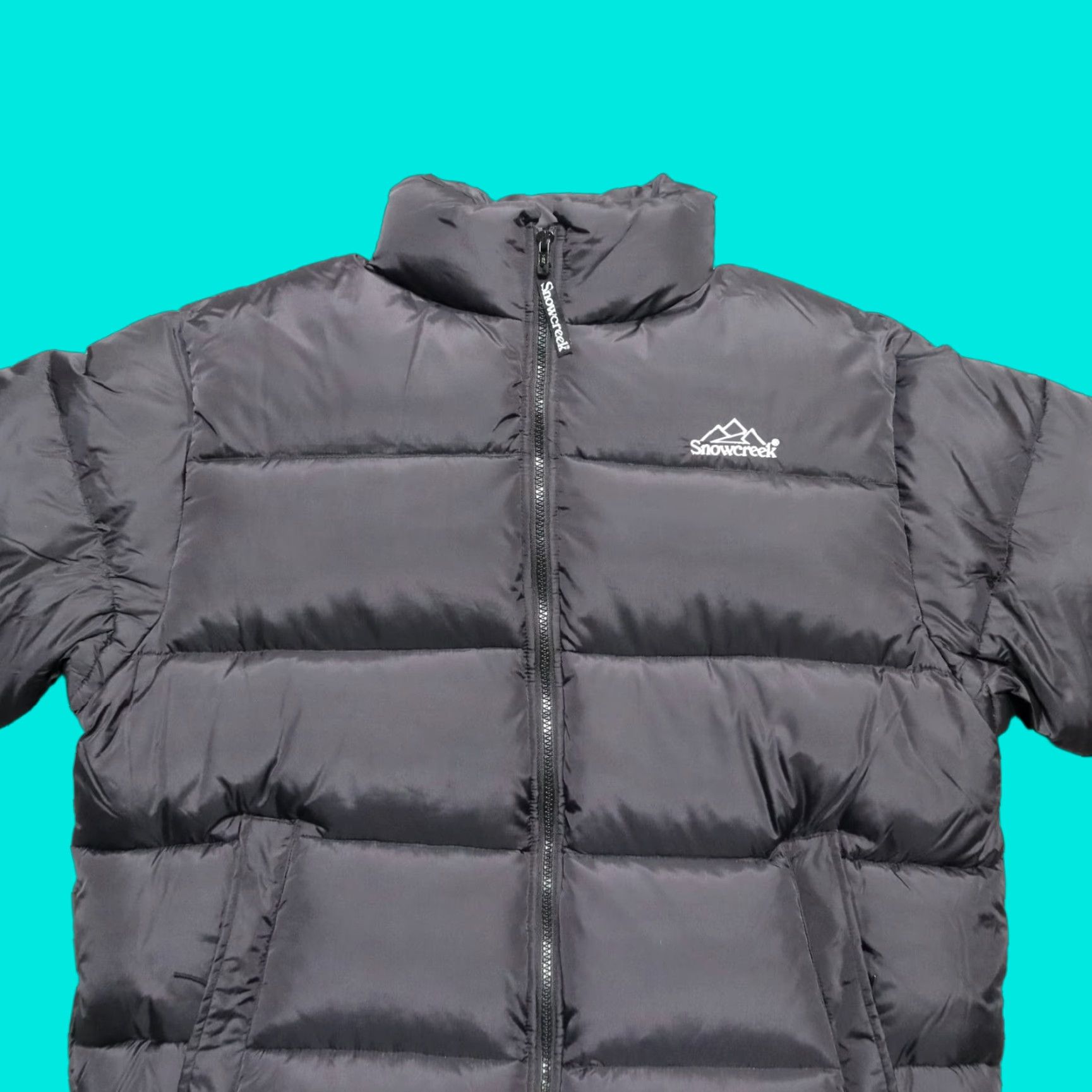 Vintage VINTAGE Snow Creek Quilted Puffer Down Jacket Mens L Black 90s Hoodie/Coat Size US L / EU 52-54 / 3 - 1 Thumbnail