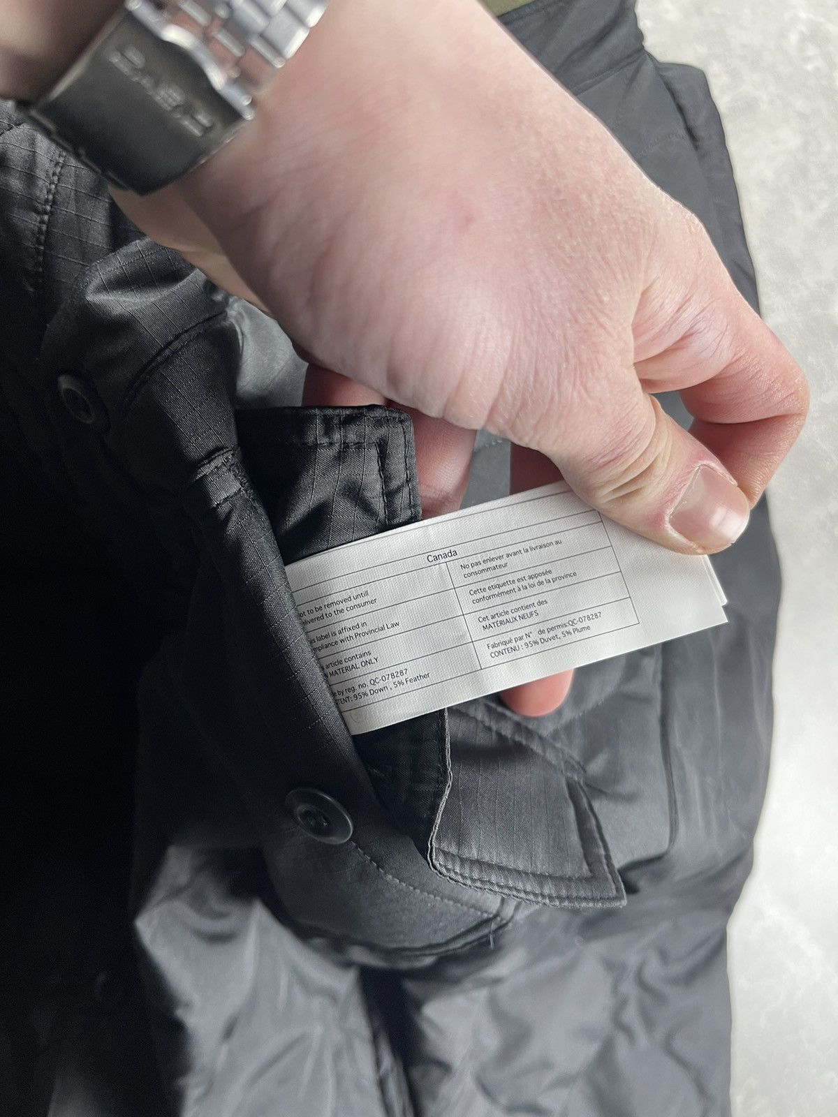 TAION TAION Military Quilted Down Shirt Jacket Black Size M Size US L / EU 52-54 / 3 - 12 Thumbnail