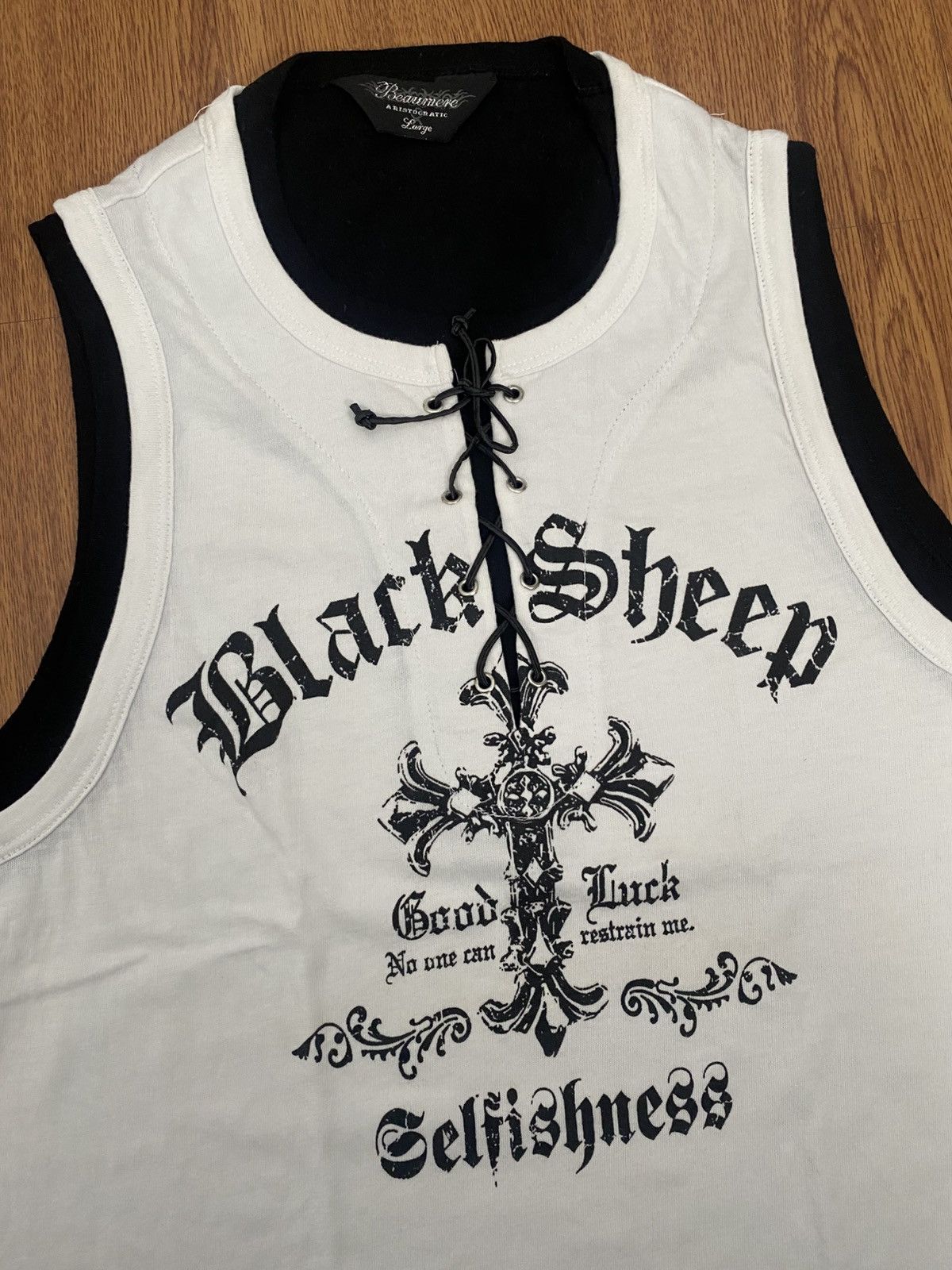 If Six Was Nine Beaumere rope poem sleeveless shirt Size US L / EU 52-54 / 3 - 2 Thumbnail
