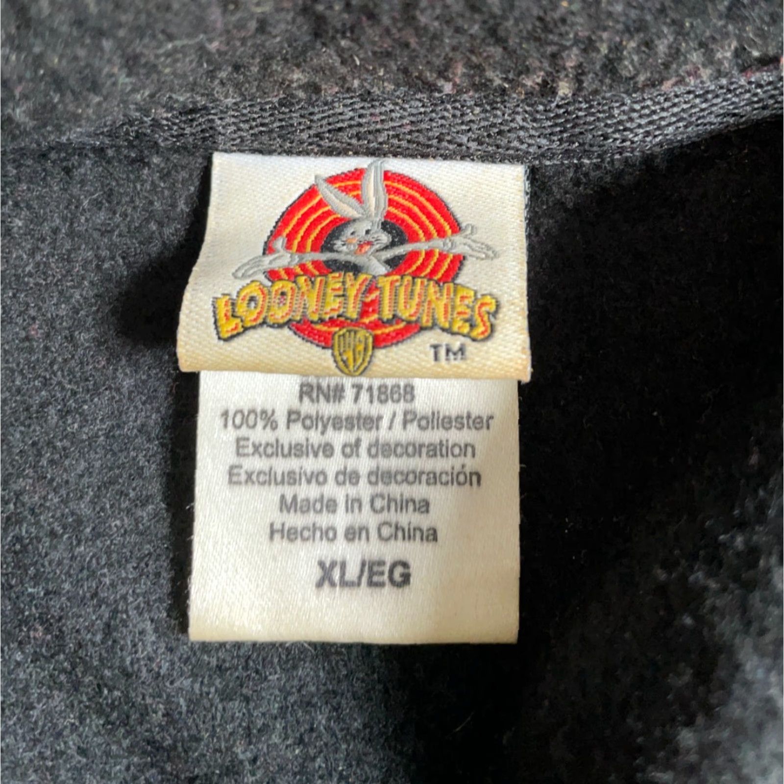 Vintage VINTAGE Looney Tunes Penelope Pussycat Diva Embroidered Full Zip Fleece Sweatshirt Women XL Black Size XL / US 12-14 / IT 48-50 - 3 Thumbnail