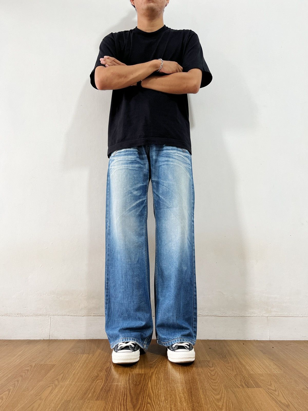 Vintage Air Canada “ Buckle Back “ Bootcut Jeans Size US 32 / EU 48 - 2 Thumbnail